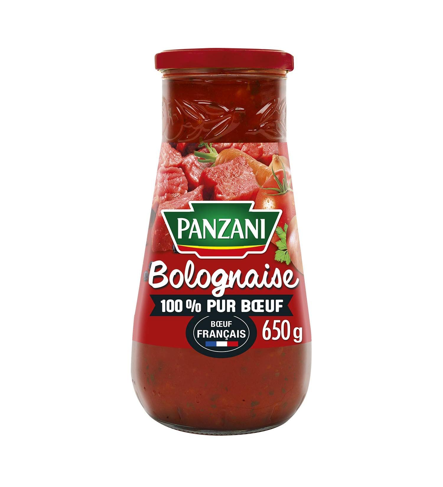 Panzani Tomato Sauce Bolognese 100% Pure French Beef Large Format 650g - Buy Online on GoSupps.com