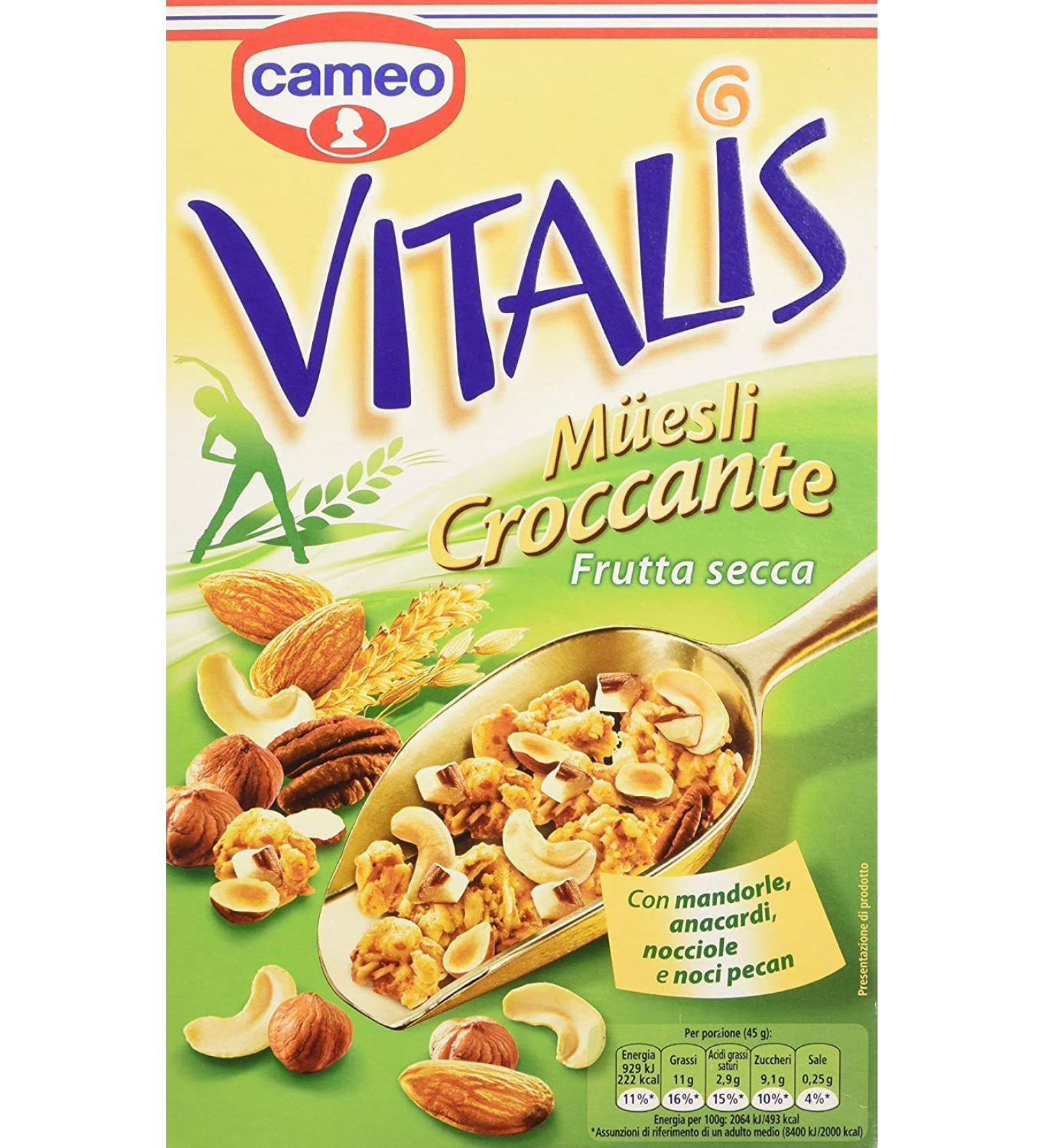 Cameo Vitalis Muesli Crispy Dried Fruit Cerealen Fruits secs 300 g - Buy Online on GoSupps.com