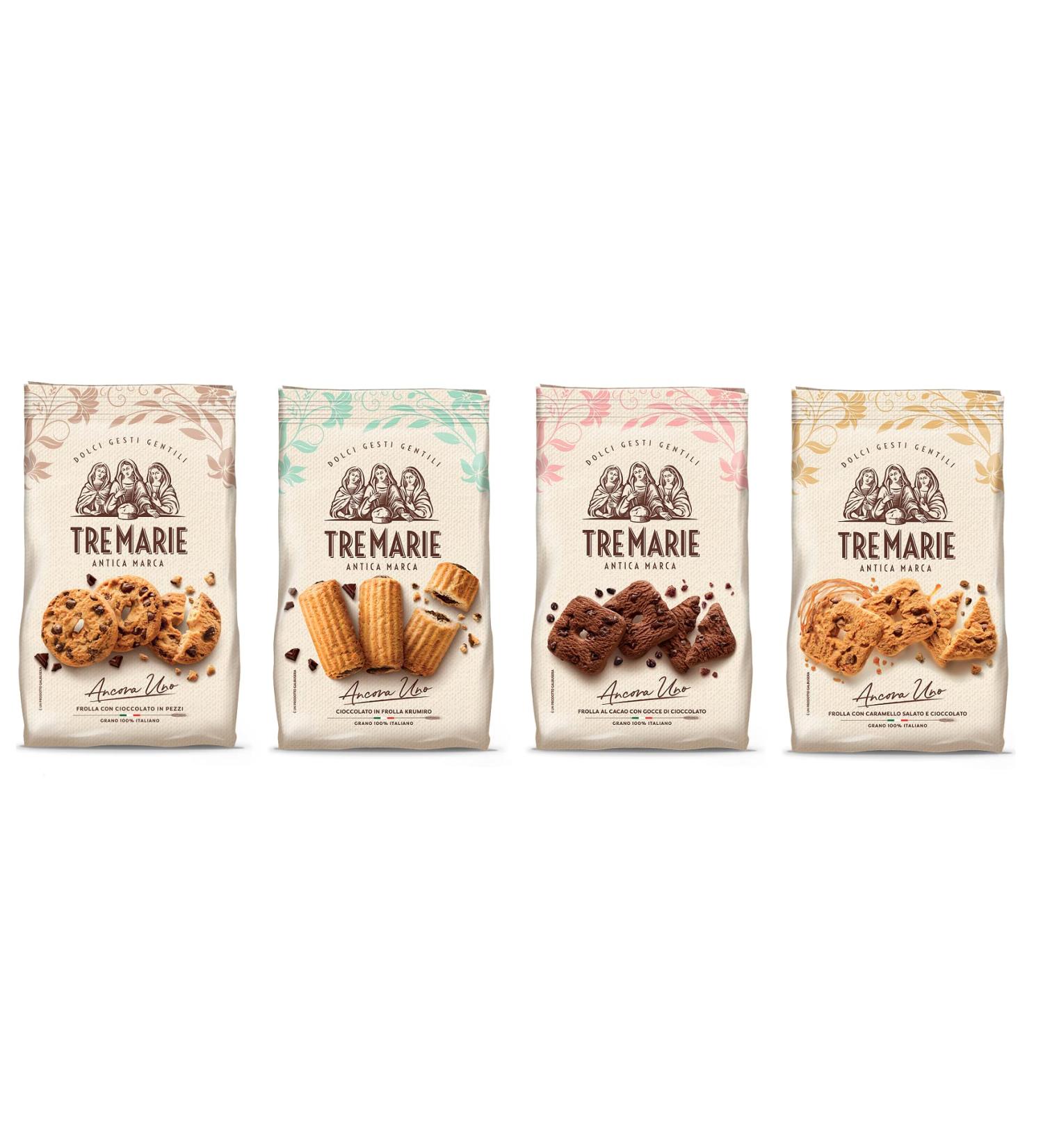 Italian Gourmet E.R. Tre Marie Ancora Uno Biscotti Biscuits Test Kit (3 x 315g) (1 x 360g) - Buy Online on GoSupps.com