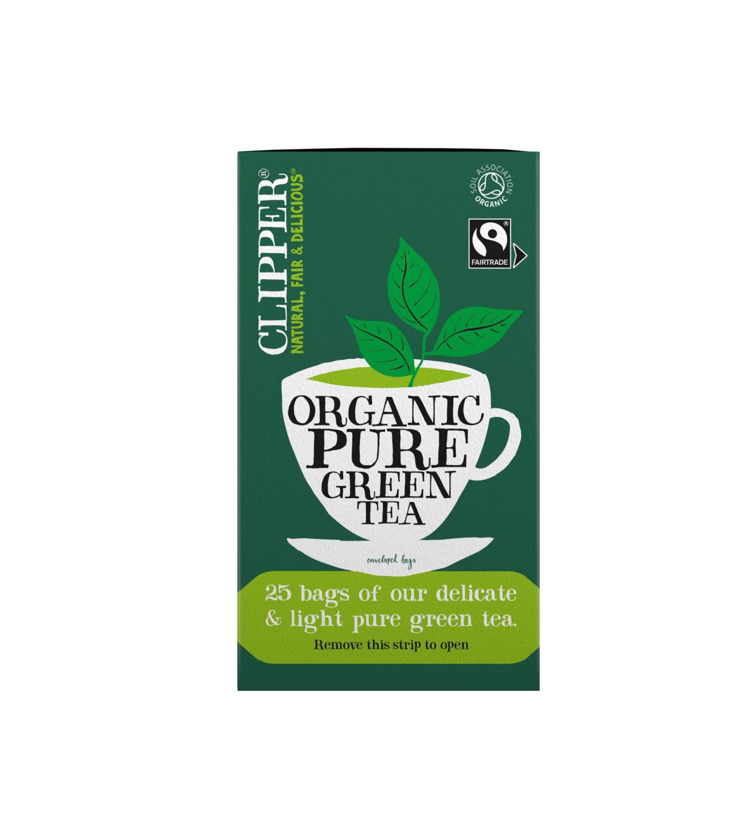 Clipper Organic Green Tea Bags - 150 Individually Wrapped Teabags | Bulk Buy for Home & Catering | Fair Trade Eco-Conscious Tea - Buy Online on GoSupps.com