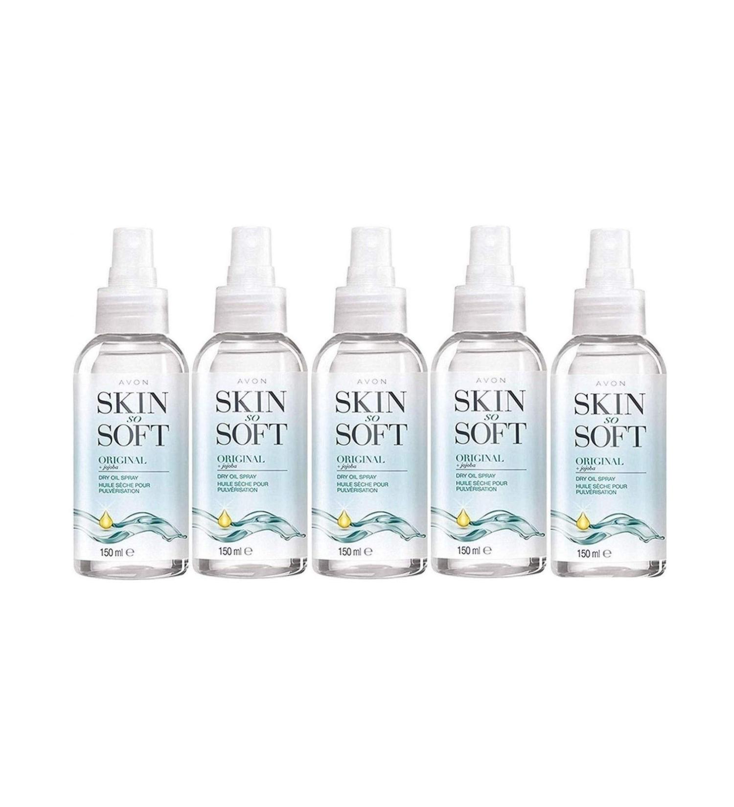 Skin so Soft Original Dry Oil Spray with Jojoba 150ml pack 5 Scent free 150 ml (Pack of 5)