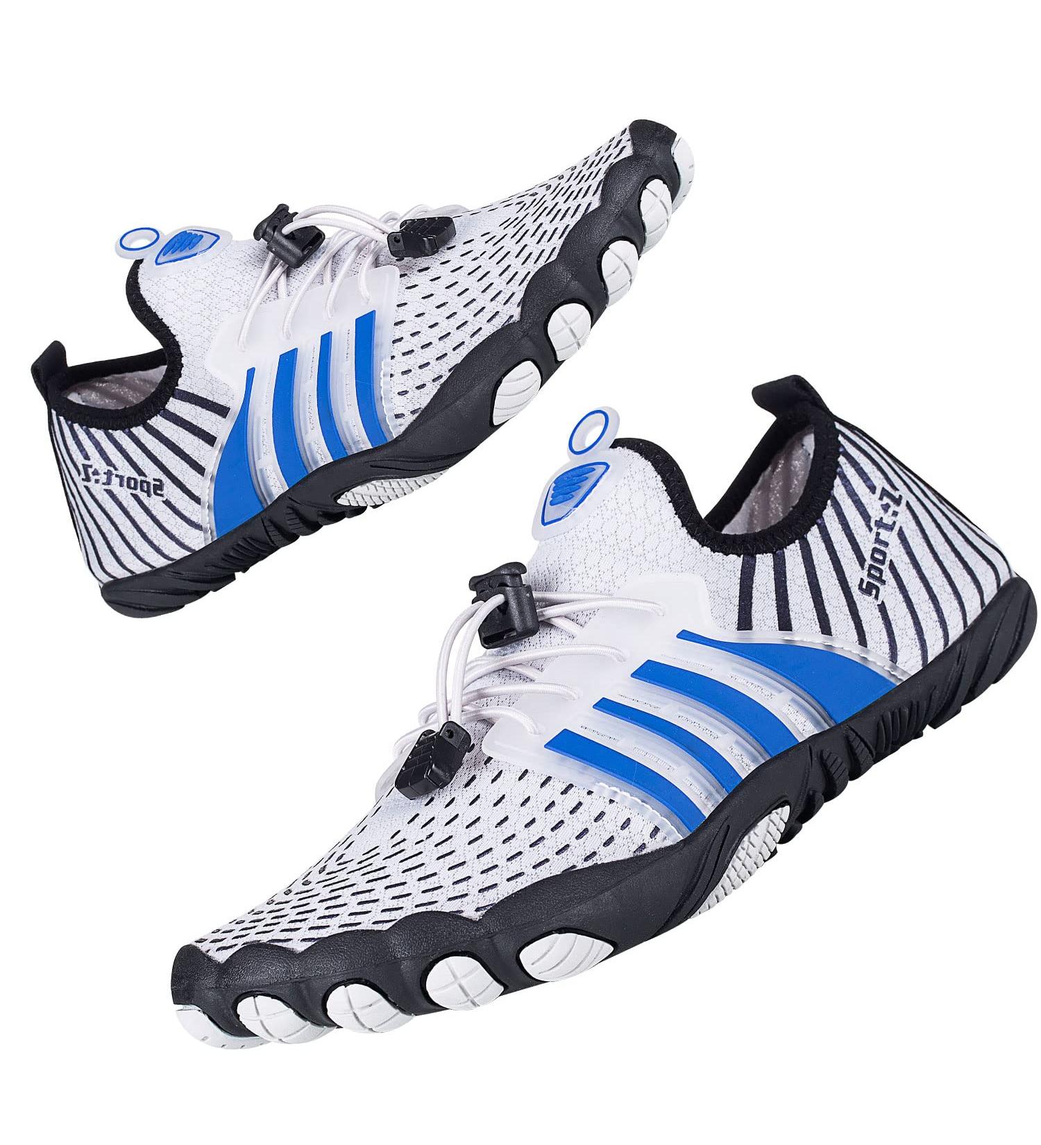 PAGE ONE Unisex Adult Water Shoes | Quick Dry Beach Sports Socks for Swim Diving Surf - Light Grey | Size 13.5 Women/12 Men - Buy Online on GoSupps.com