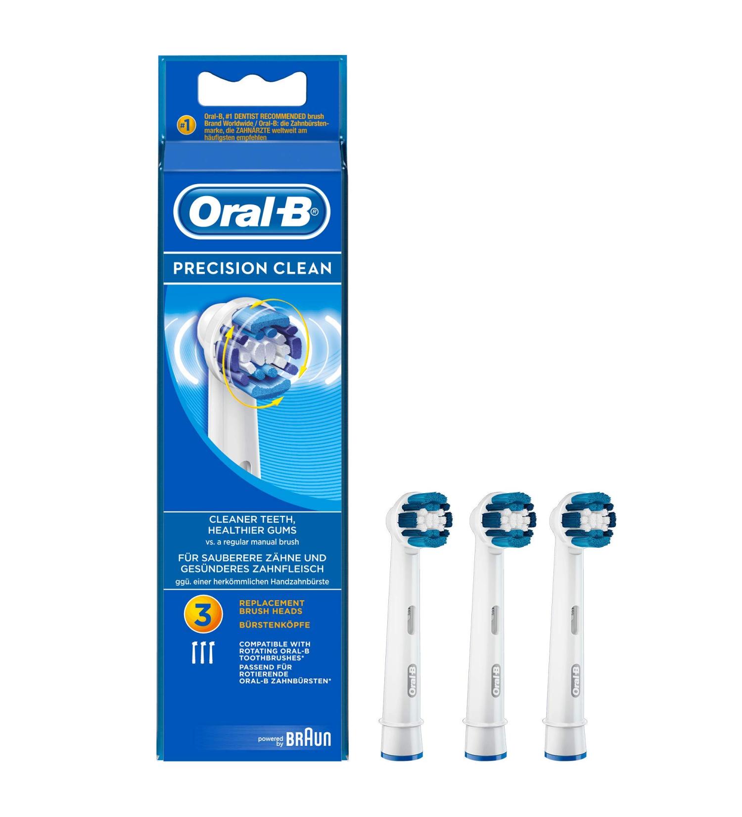 Oral-B - 64703701 - Precision Clean Electric Toothbrush Heads  3 Count (Pack of 1)