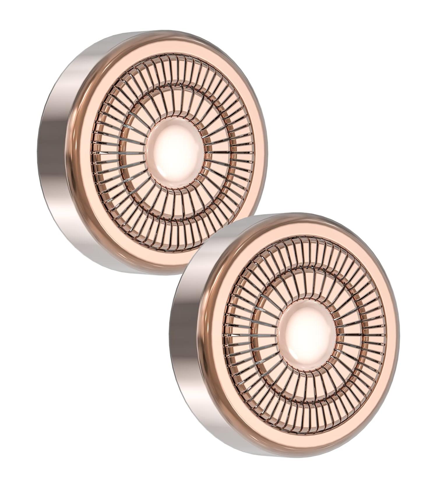 Replacement Heads for Flawless Gen 2 | 2 Pack Mellbree Face Hair Remover - Compatible with Finishing Touch - Ros Gold - Buy Online on GoSupps.com