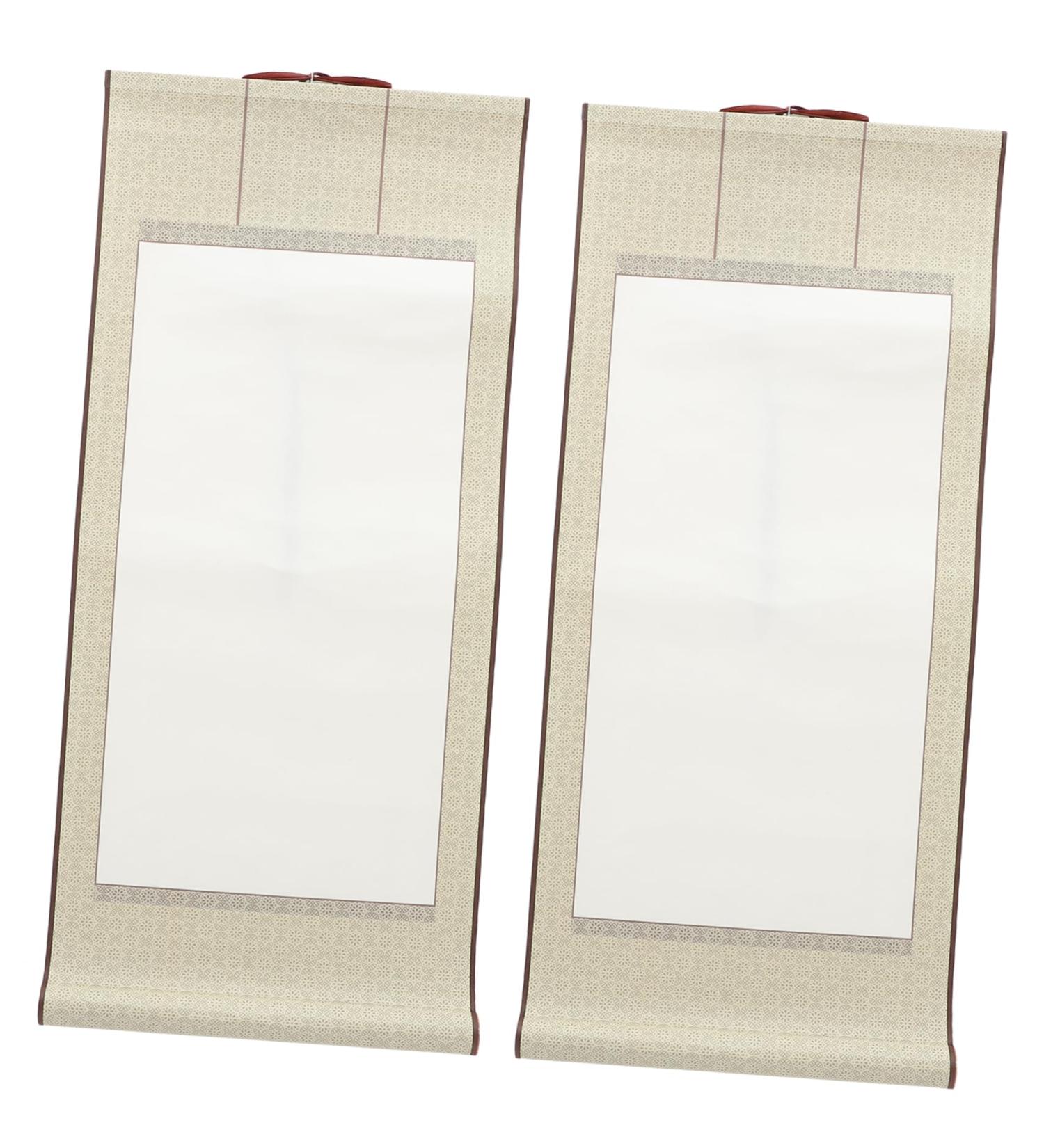 COHEALI 2pcs Writing Painting Blank Art Hanging Mounting Xuan Drawing Chinese Calligraphy Wall Rice Paper Picture 3 70X30CM - Buy Online on GoSupps.com