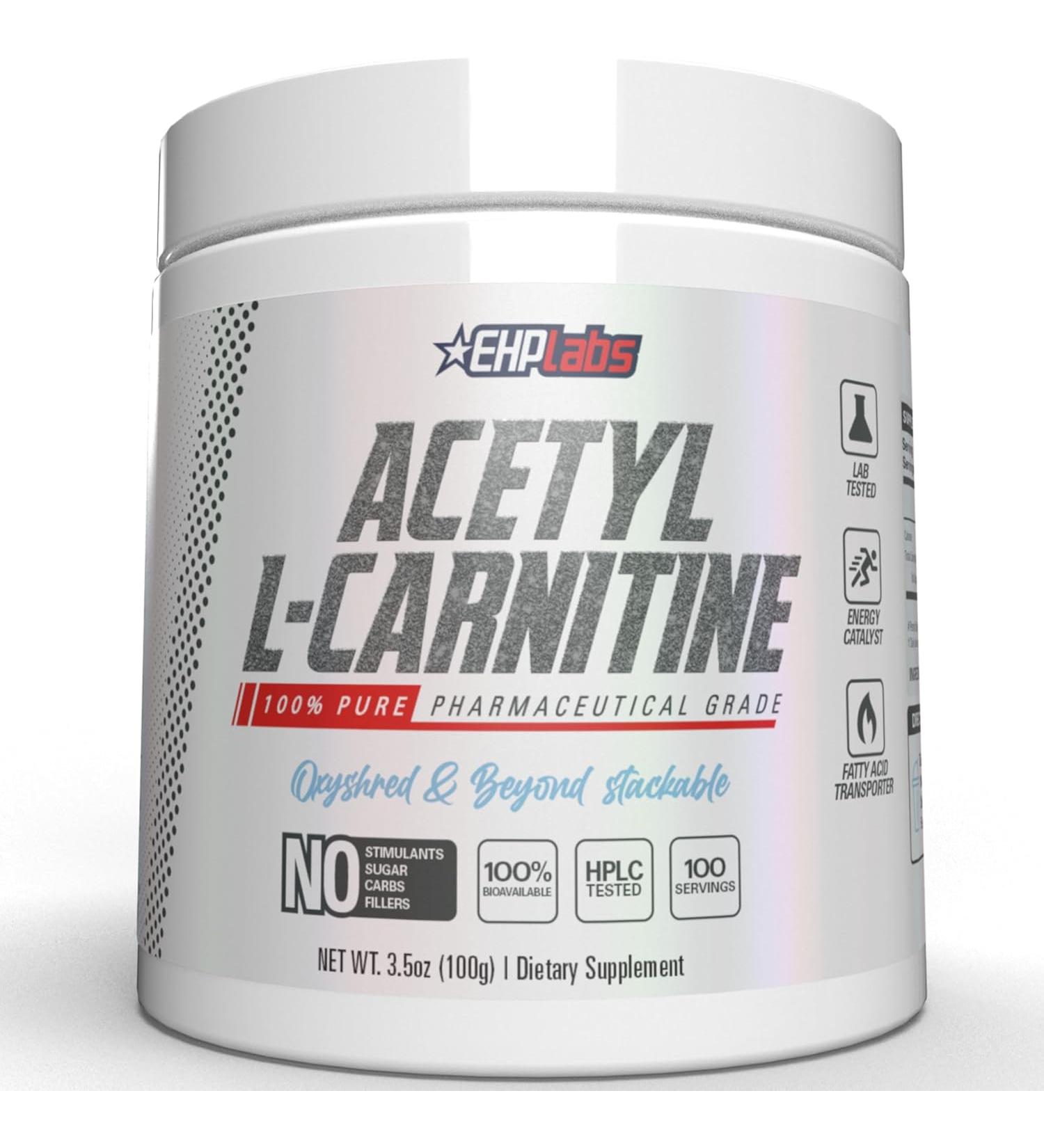 EHP Labs Acetyl L Carnitine Powder - 3.5 Oz. - Buy Online on GoSupps.com