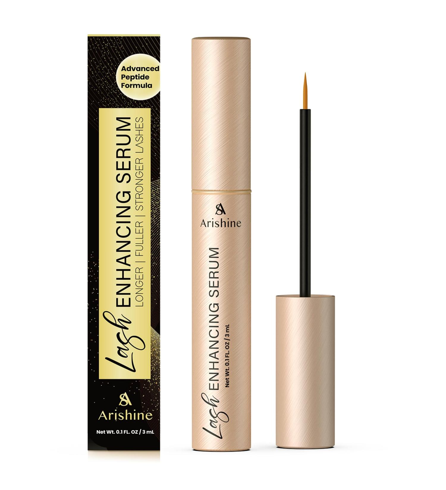 Eyelash Growth Serum Lash & Brow Serum: Peptide Lash & Brow Enhancer for Fuller Longer-Looking Lashes & Brows Ginseng & Amino Acids 3 mL Champagne - Buy Online on GoSupps.com