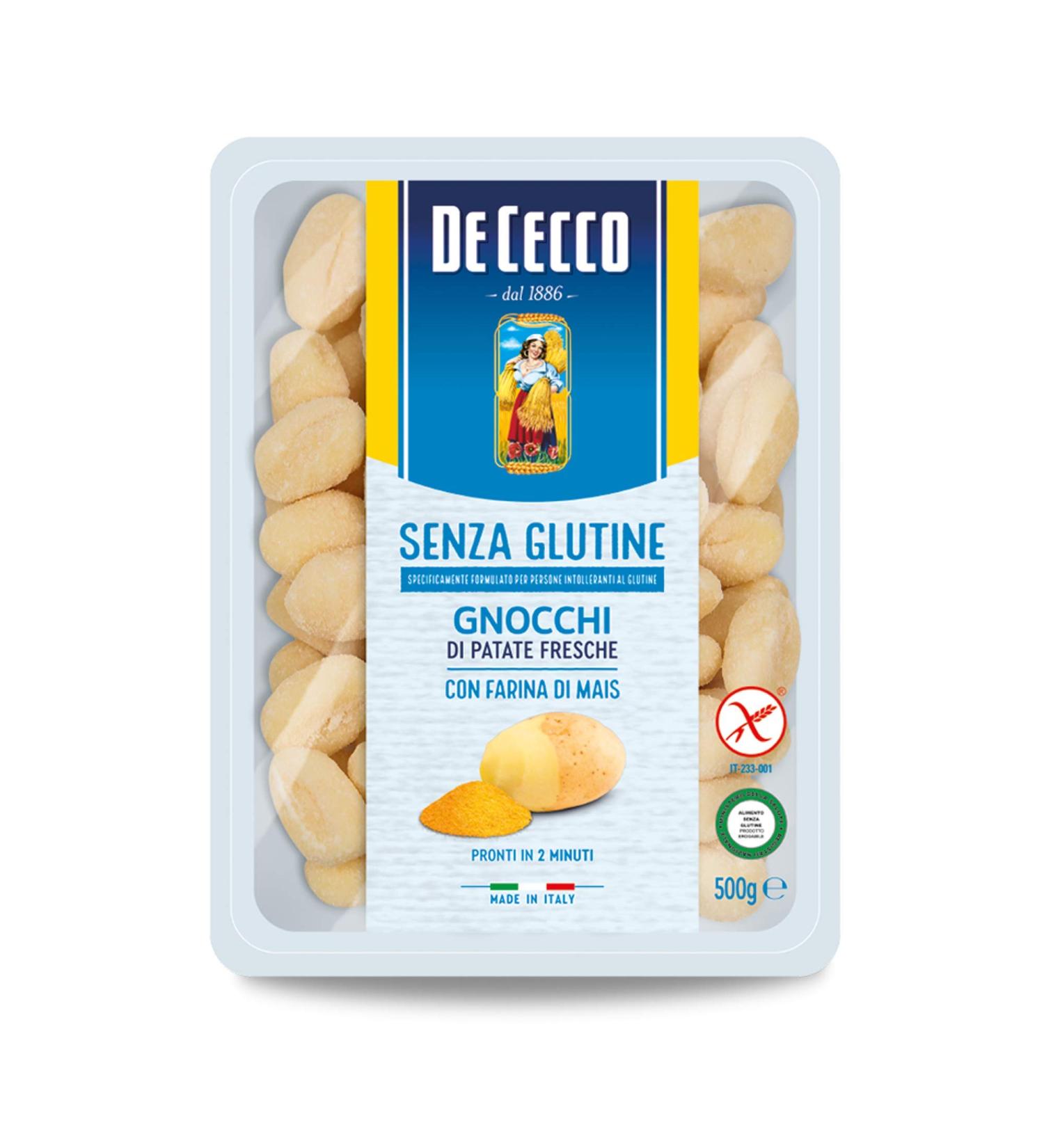 20x De Cecco Gnocchi 500g senza glutin glutenfree pasta noodles ready in 2 minutes