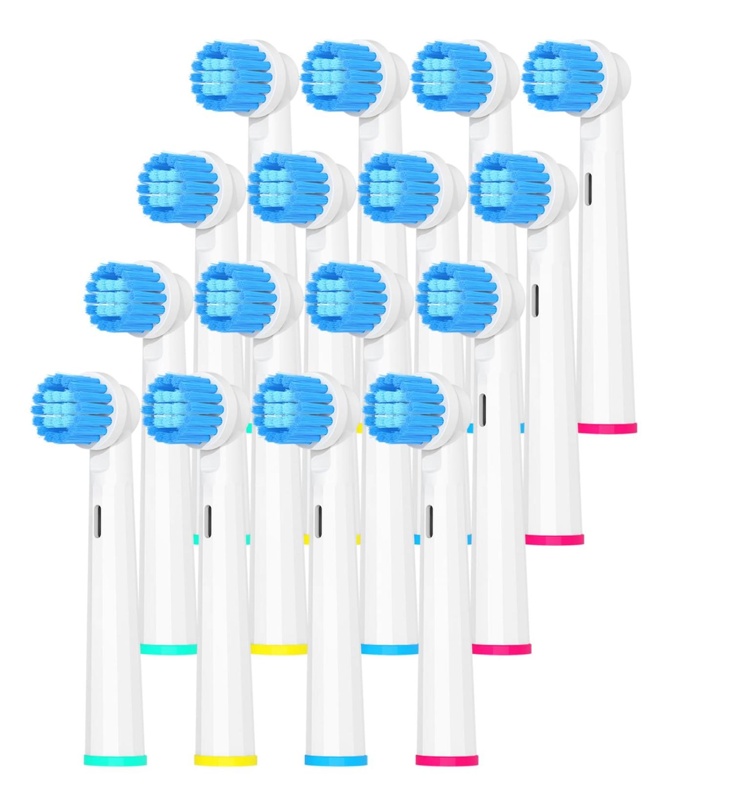Sensitive Replacement Brush Heads for Oral-B | Soft Gum Care | AYAITEE Pro Series 1000/500 & Smart 1500 Compatible 16-Pack - Buy Online on GoSupps.com
