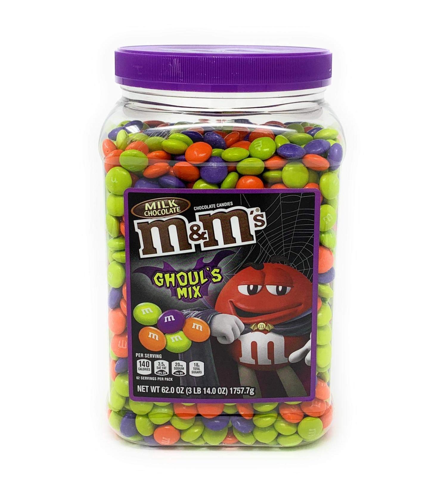 M&M's Ghoul's Mix Milk Chocolate Halloween Candy Jar (62oz.)   62 Oz () - Buy Online on GoSupps.com