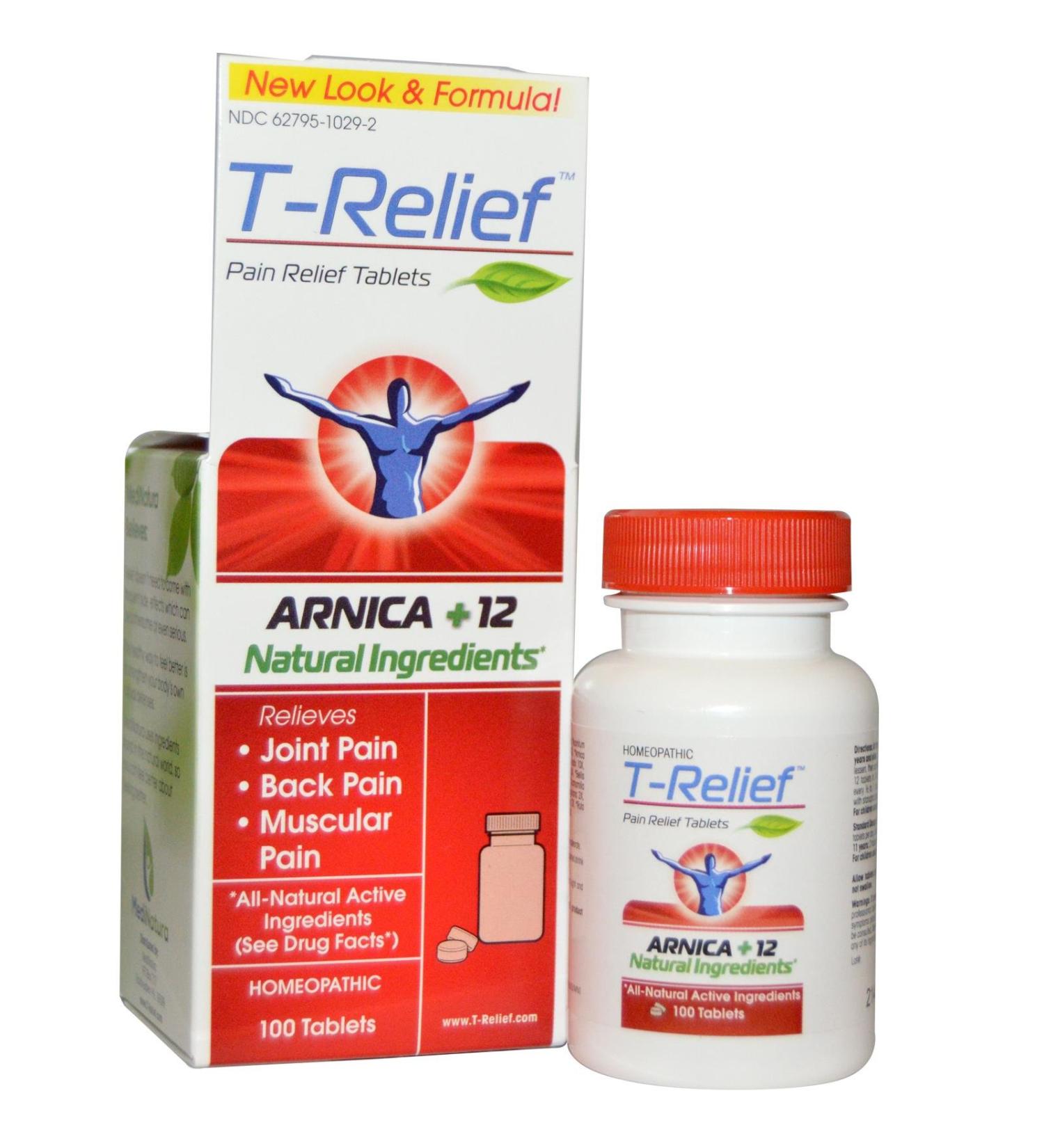 T-Relief Pain Relief Tablets - 100 ea, 13 Natural Medicines - Buy Online on GoSupps.com