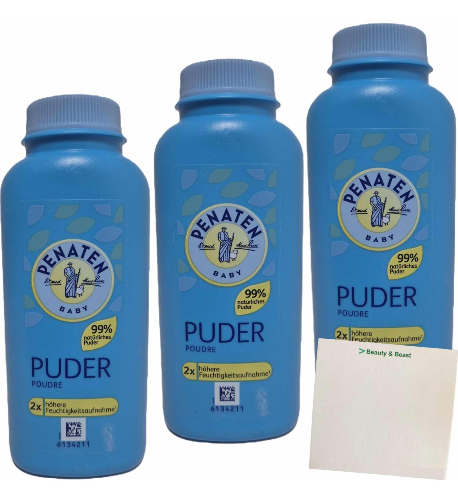 usy Lot de 3 flacons de poudre de p nis (3 x 100 g) + bloc usy