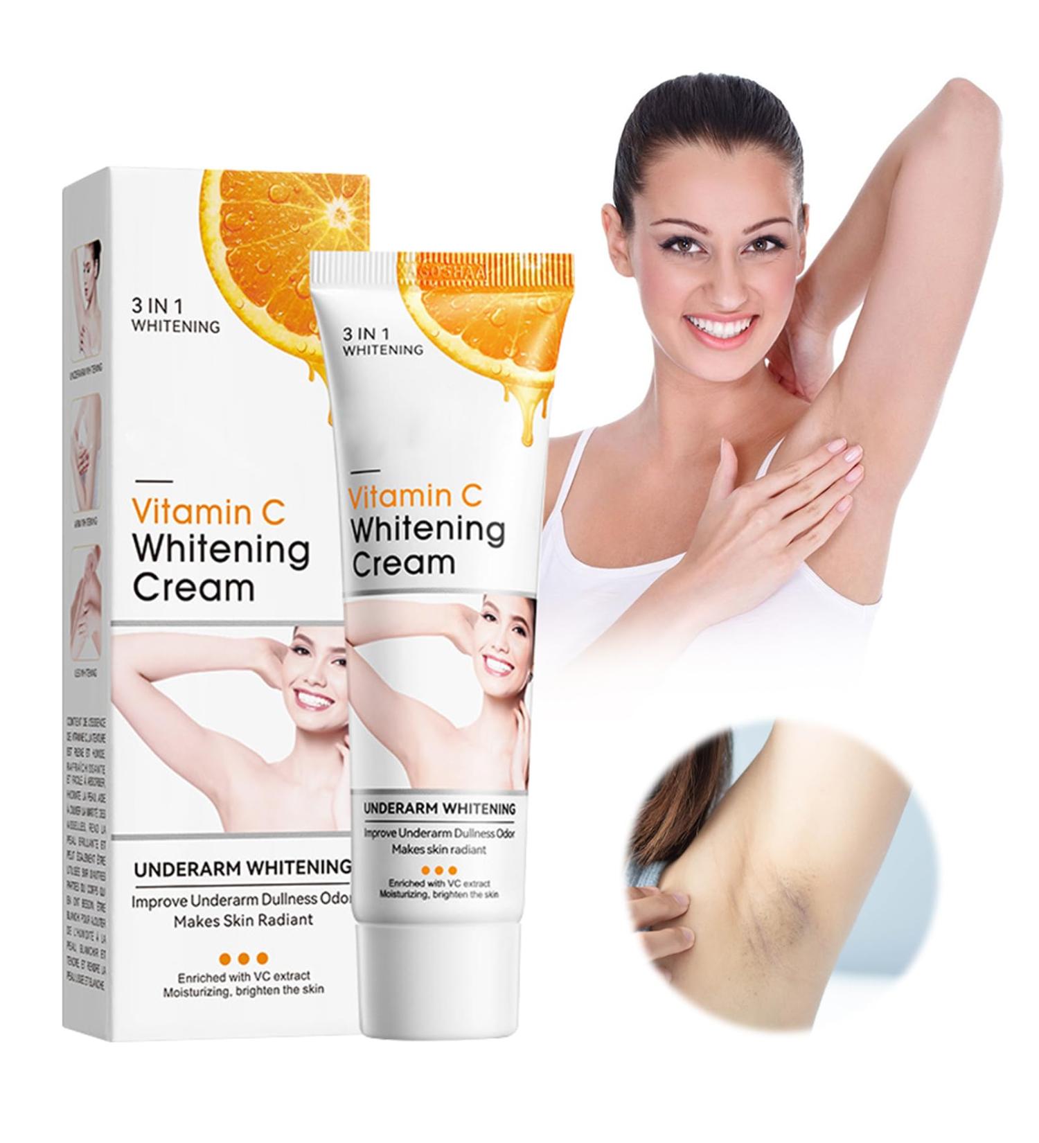Underarm Whitening Cream Cr me Blanchissante Whitening Cream Cr me claircissante pour Aisselles Skin Lightening Cream Armpit Whitening Cream Efficace pour les Aisselles Les Coudes - Buy Online on GoSupps.com