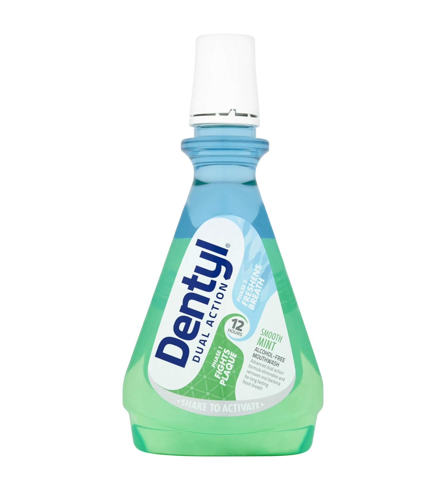 Smooth Mint Mouthwash 500ml by Dentyl Ph - Refreshing Oral Care for Fresh Breath | International Shipping Available - Buy Online on GoSupps.com