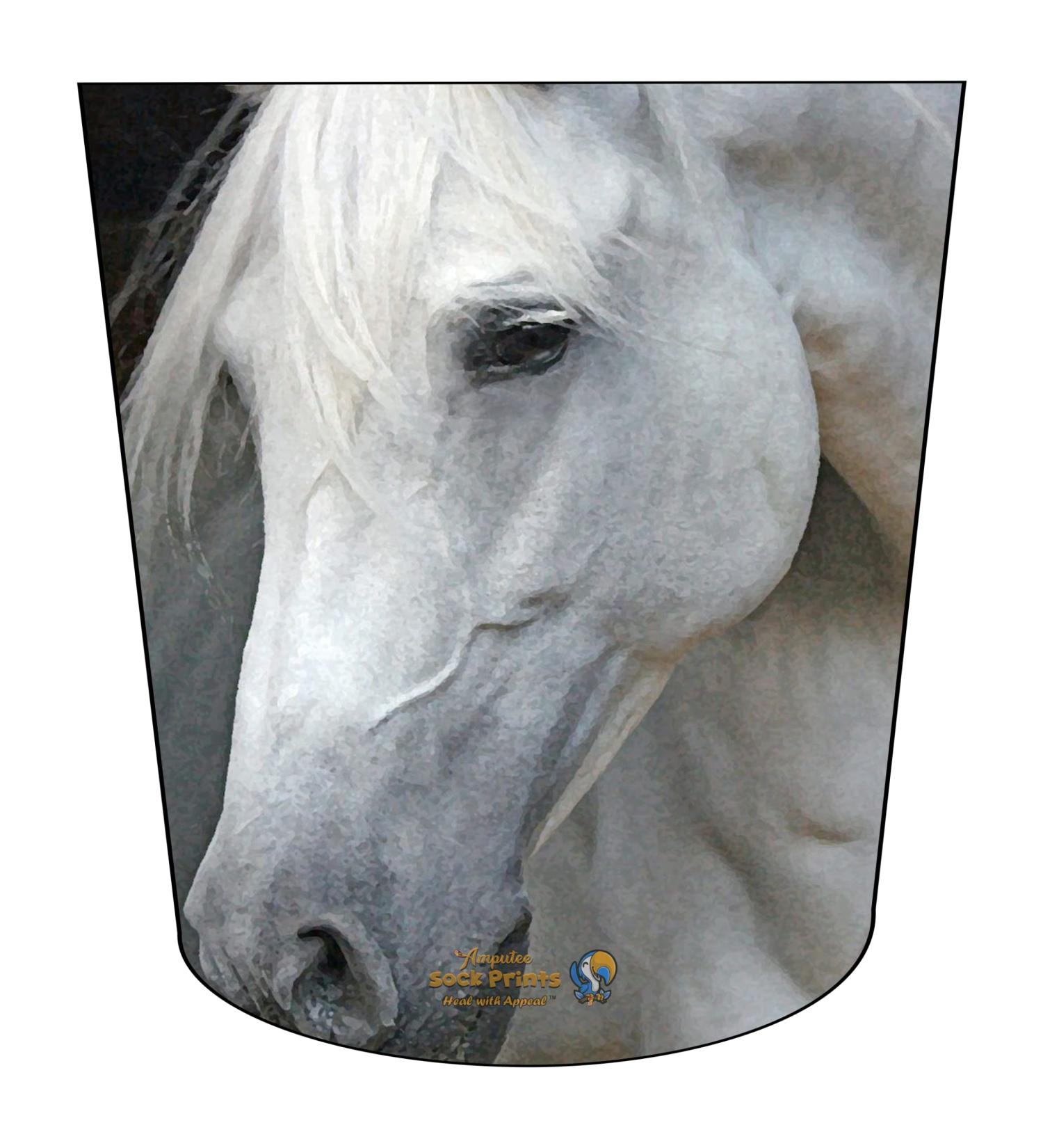 Amputee Sock "Horse Headshot V2" 3PLY Residual Wound Over Shrinker Sock One Size - Buy Online on GoSupps.com