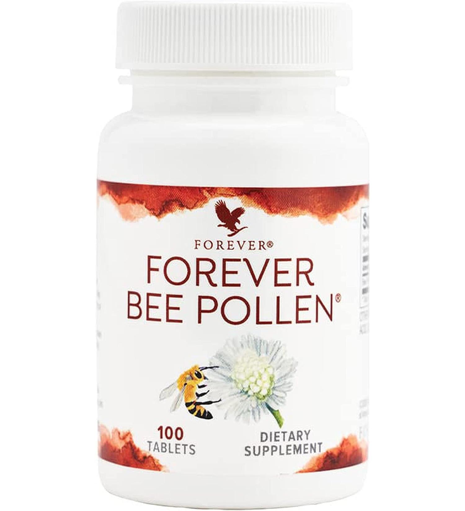 Forever Bee Pollen Tablets - 100 Count - Pack of 2 Bottles - Buy Online on GoSupps.com