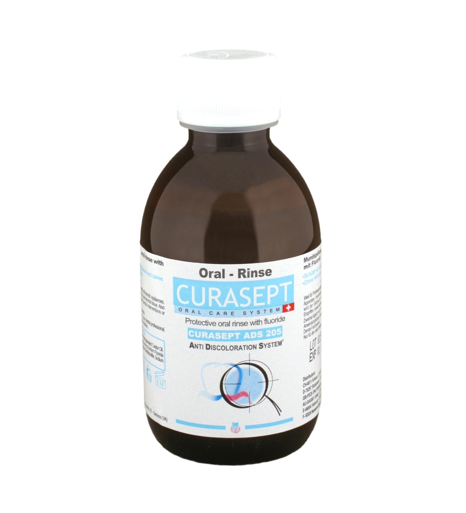 Curaprox Curasept ADS 205 Mouthwash - Pack of 4 (4 x 200 ml) | Fast International Shipping - Buy Online on GoSupps.com