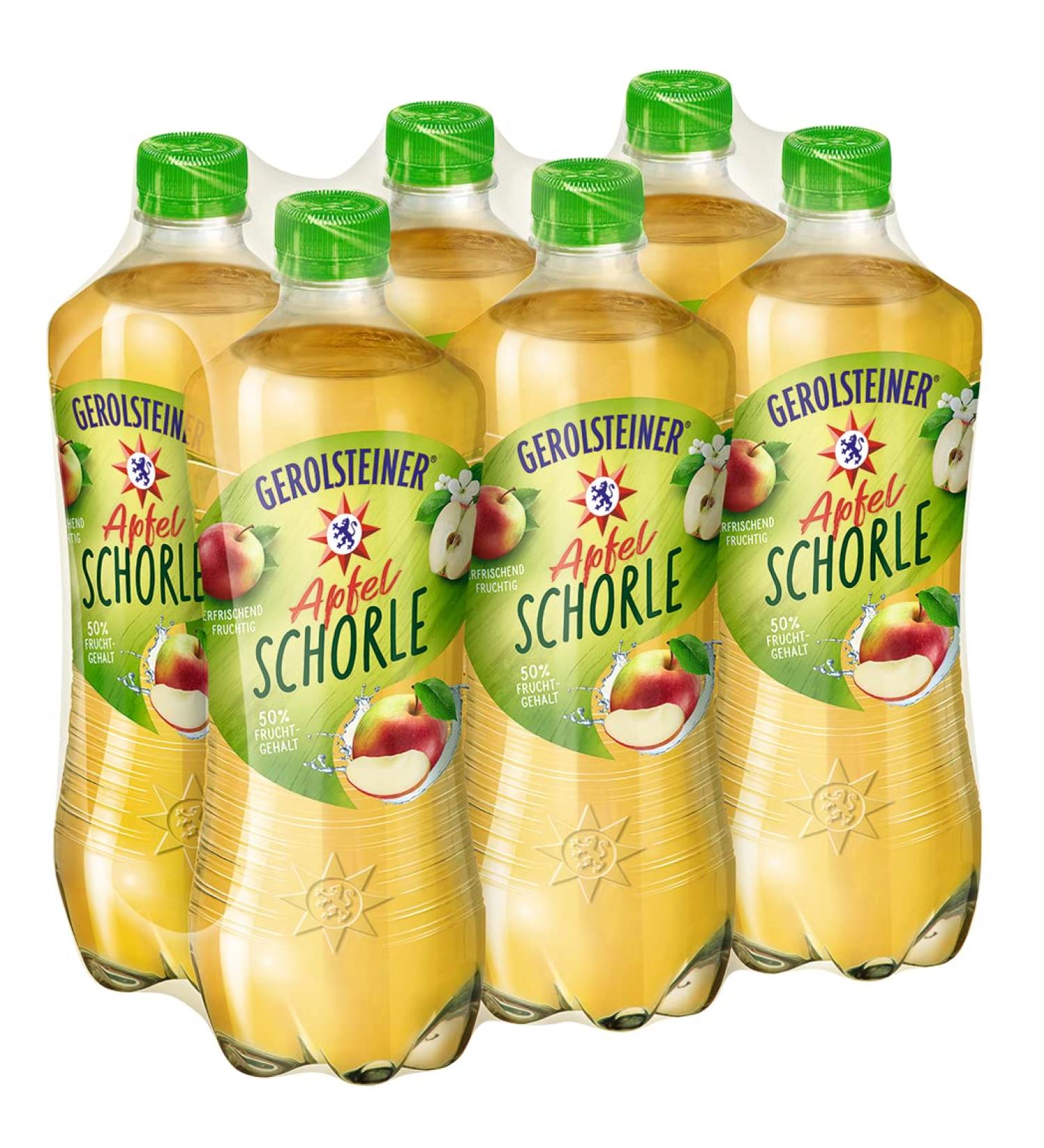 Buy Gerolsteiner Apple Spritzer 750ml (Pack of 6) - Refreshing & Convenient Drink | International Shipping Available - Buy Online on GoSupps.com
