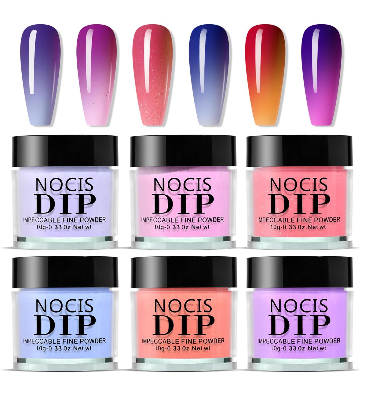 6 Colors Nail Dipping Powder Kit - Color Changing Dip Powder for Beginners | DIY French Nail Art at Home - Buy Online on GoSupps.com