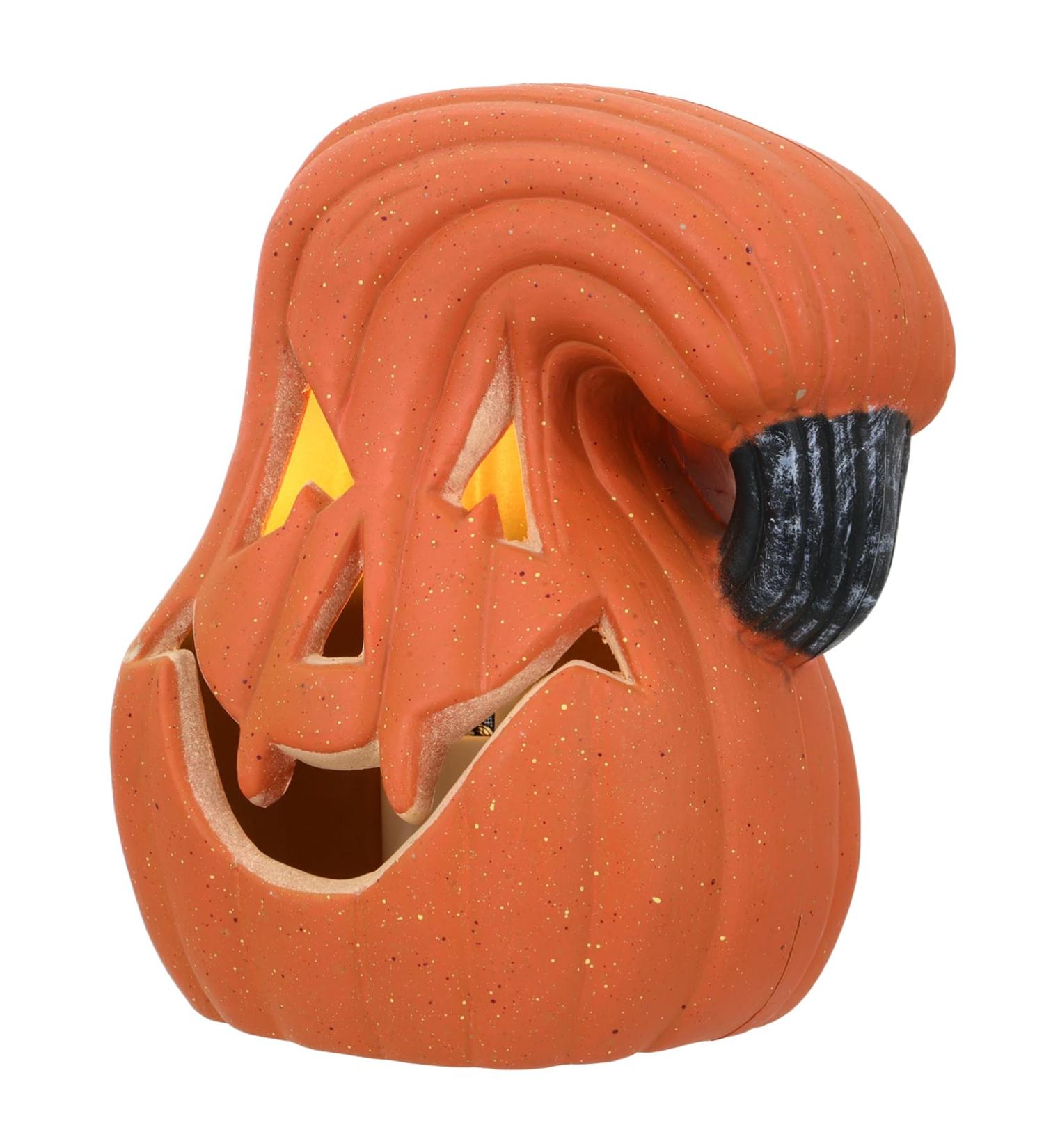 HOMSFOU Pumpkin Lantern Ornament Halloween Decor Trick or Treat Pumpkin Lamp Plastic Jack o Lantern Pumpkins Festival Ornament Halloween Lantern Halloween Light Decor 3d Hollow Out Pe Led Orange 16X12CM - Buy Online on GoSupps.com
