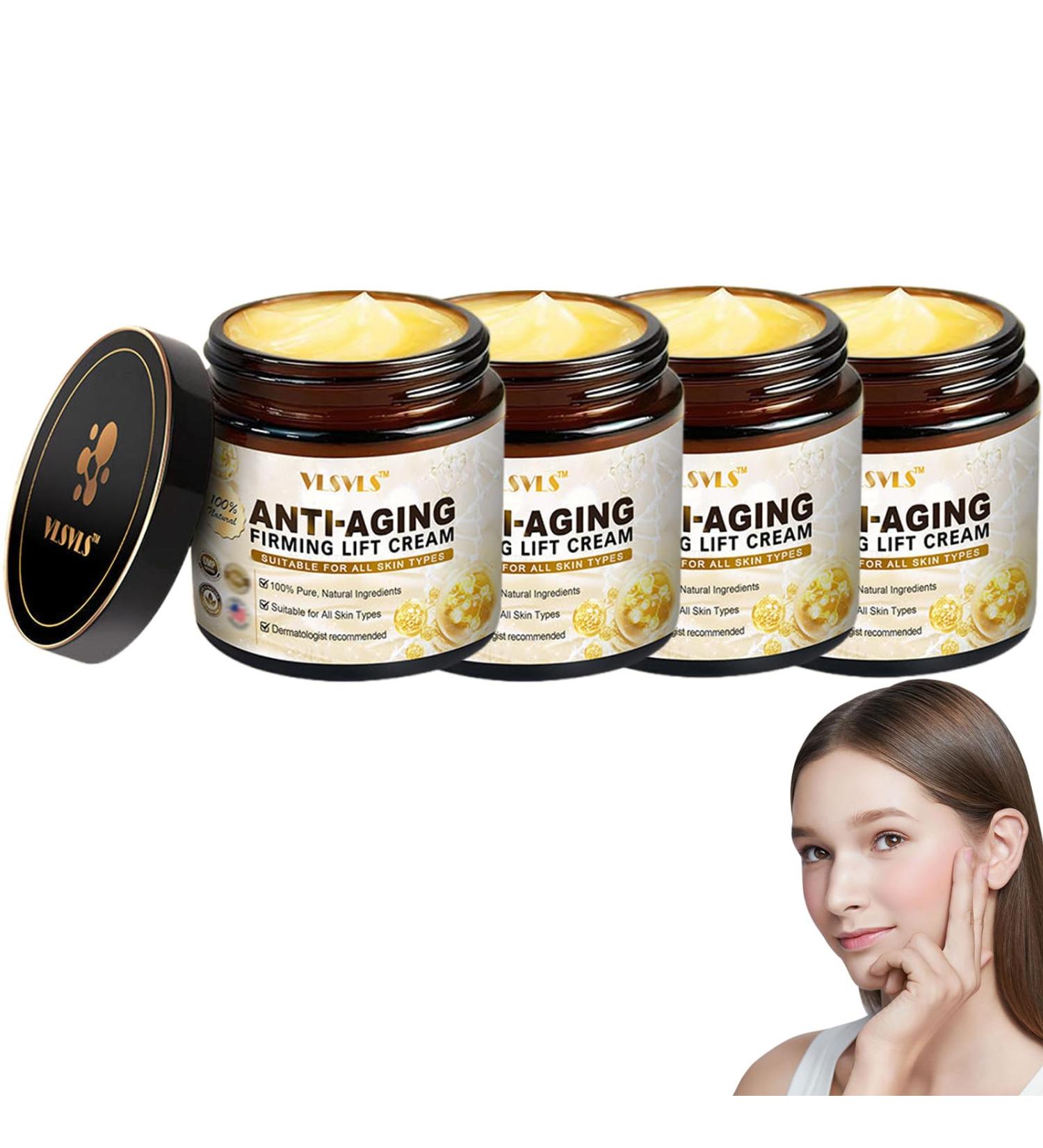 dooeka Anti-Aging Firming Lift Cream Advanced Skin Firming Cream Anti-Aging Cream-50g Restore Skin Elasticity for All skin Types (4 Bottle) - Buy Online on GoSupps.com