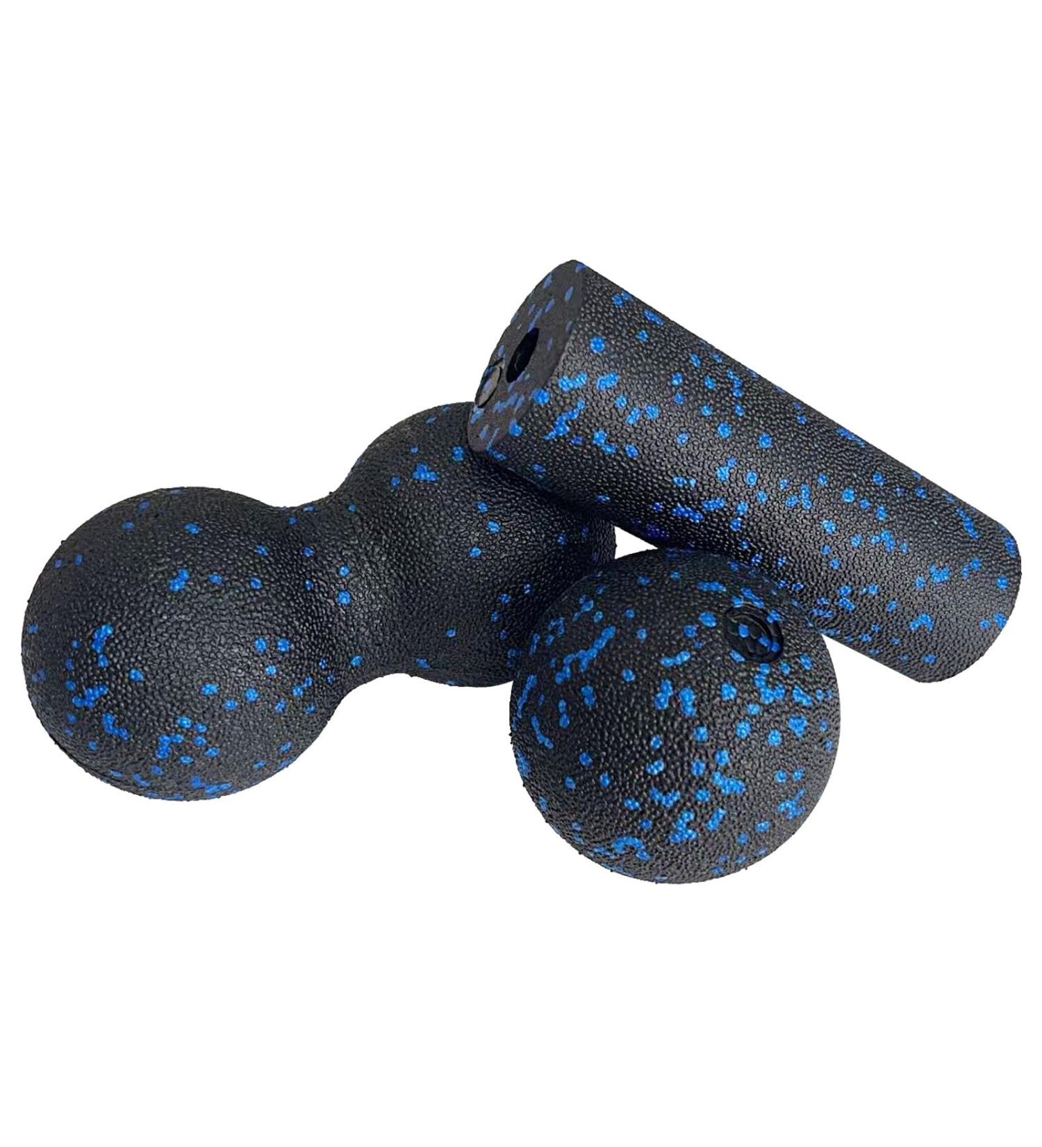 Fascia Ball and Roller Set - 3 Piece Massage Set for Pain Relief & Fascia Training | Perfect for Back Neck & Spine - Buy Online on GoSupps.com