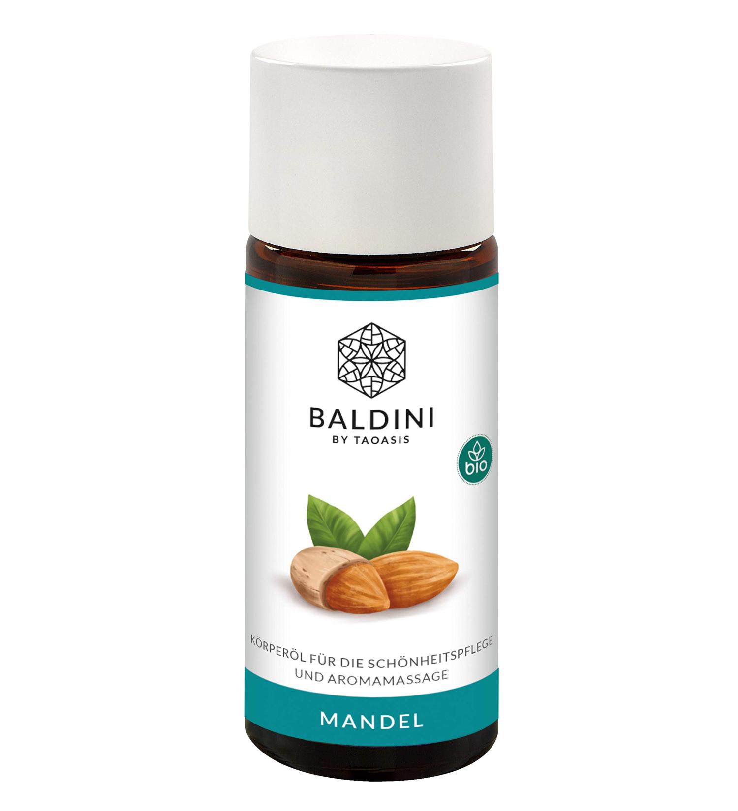Buy Baldini Organic Almond Oil 50ml | 100% Natural Cold-Pressed Massage Oil for Relaxing & Nourishing Skin - Buy Online on GoSupps.com