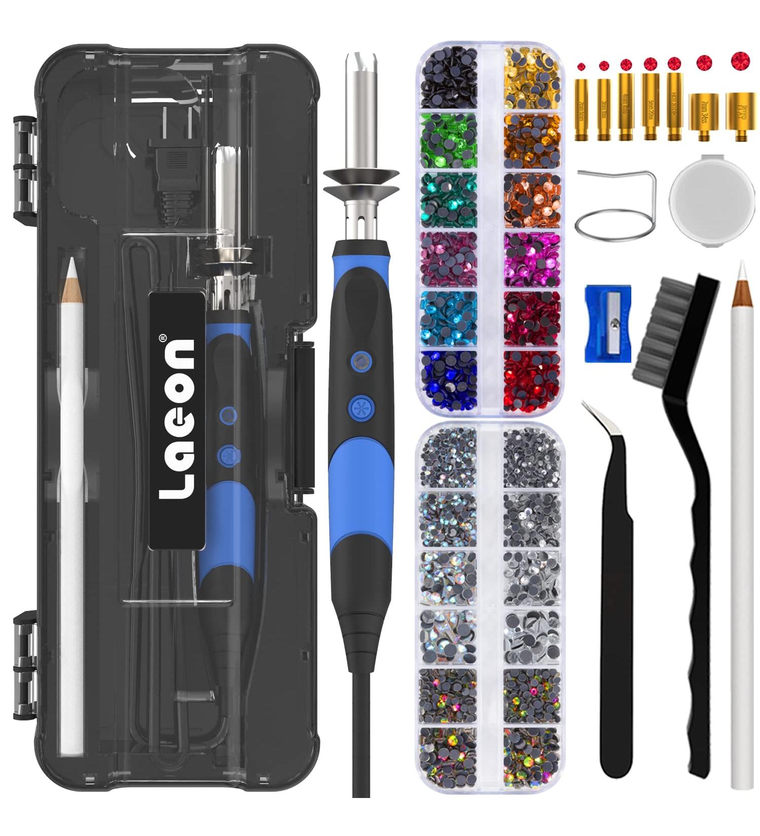 Hotfix Rhinestone Applicator Tool Kit with 15 Colors Set - DIY Bedazzler for Clothes and Crafts - Buy Online on GoSupps.com