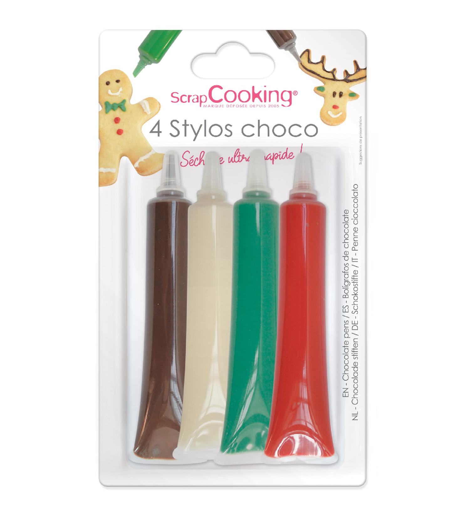 Christmas Chocolate Pen Set: 4 Festive Pens for Holiday Treats - Buy Online on GoSupps.com