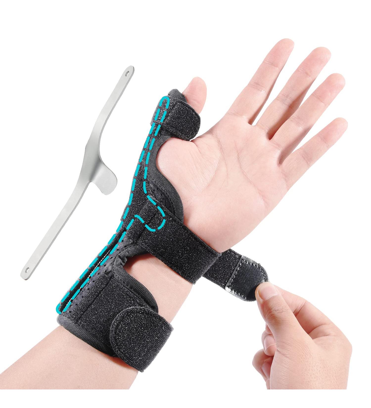 Thumb Splint Spica for Tendonitis & Pain Relief - Adjustable Brace for Left & Right Hand | Support for De Quervain's & Sprains - S/M Size - Buy Online on GoSupps.com