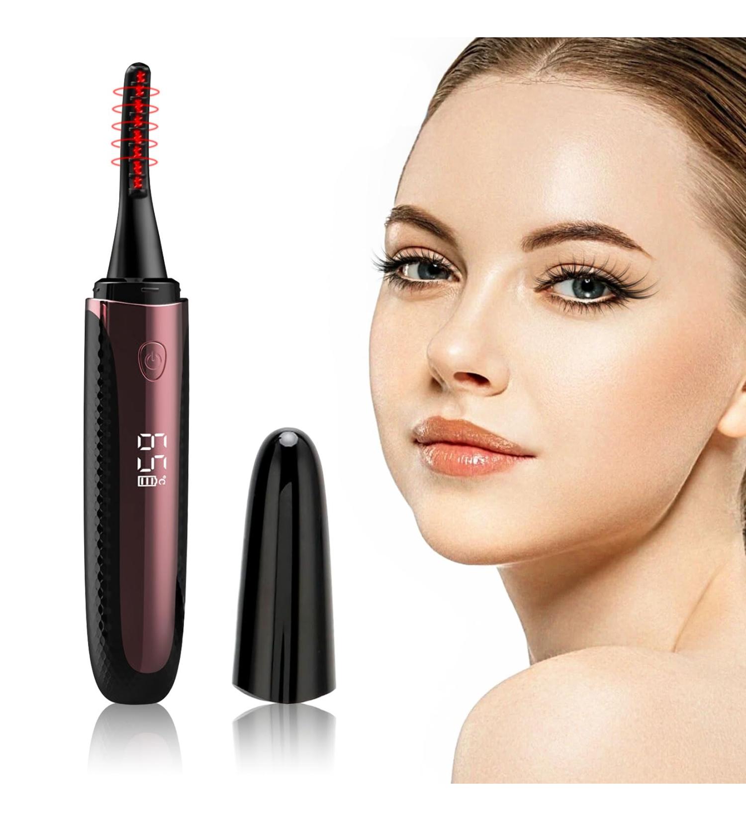 Idota Heated Eyelash Curler Electric USB-C Rechargeable Eyelash Curler Eyelash Comb with LED Display Winder Eyelash Shaper with 3 Temperature Modes for Comfortable Makeup - Buy Online on GoSupps.com