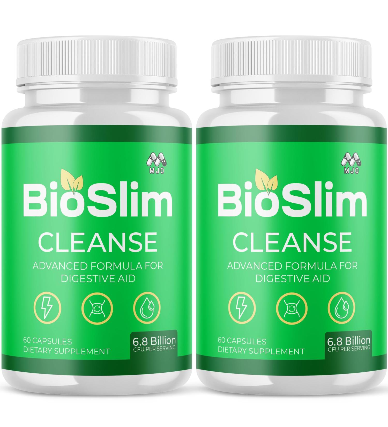 (2 Pack) Bioslim Cleanse Capsules Official Bioslim Cleanse Supplement Pills with All Natural Ingredients Advanced Active Health Lifestyle Formula with Premium Vitamins for Women & Men (120 Capsules) - Buy Online on GoSupps.com