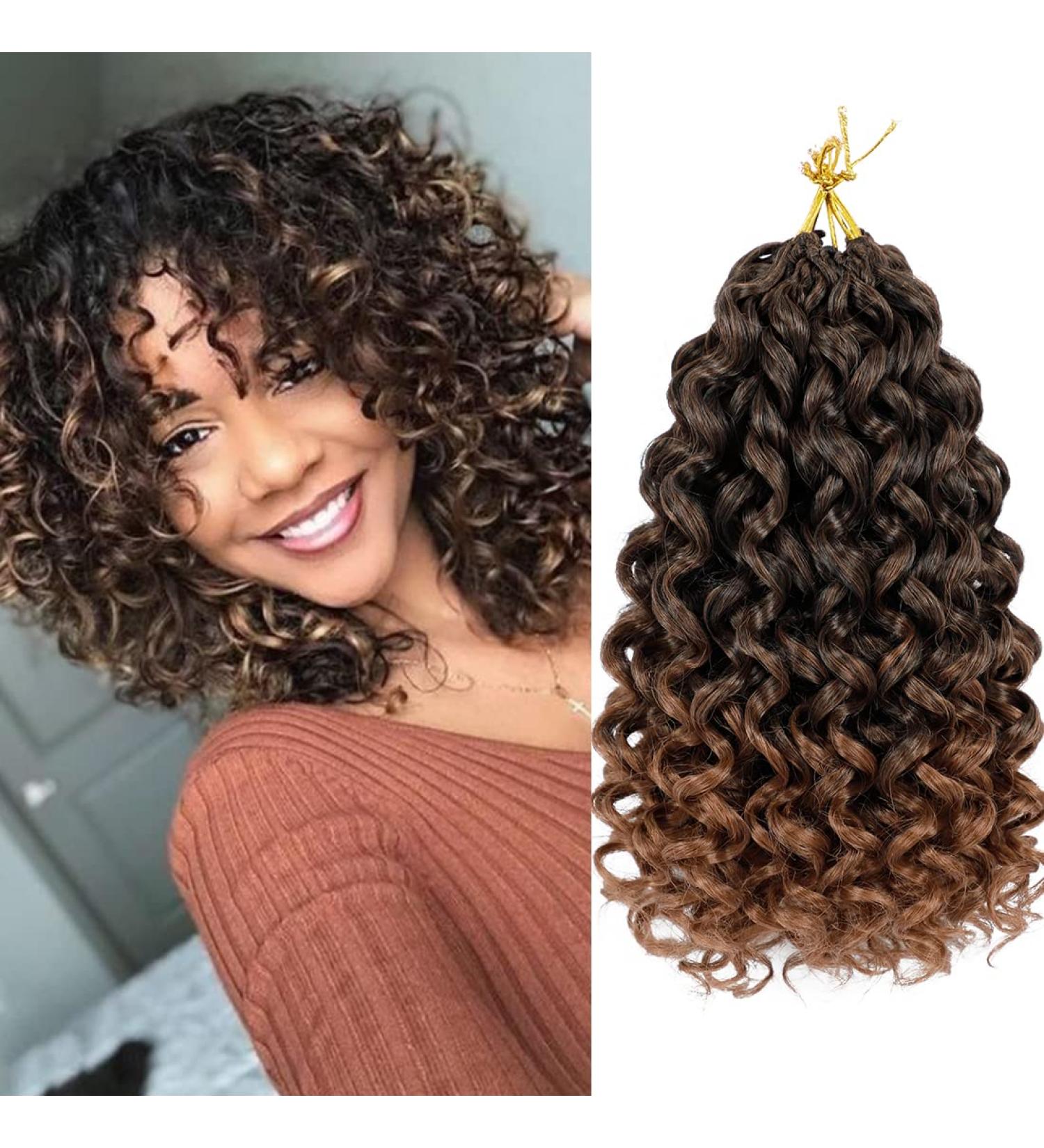 GoGo Curl Crochet Hair 10 Inch 8 Packs Water Wave Short Beach Curl Synthetic Deep Twist Extensions T30 - Buy Online on GoSupps.com
