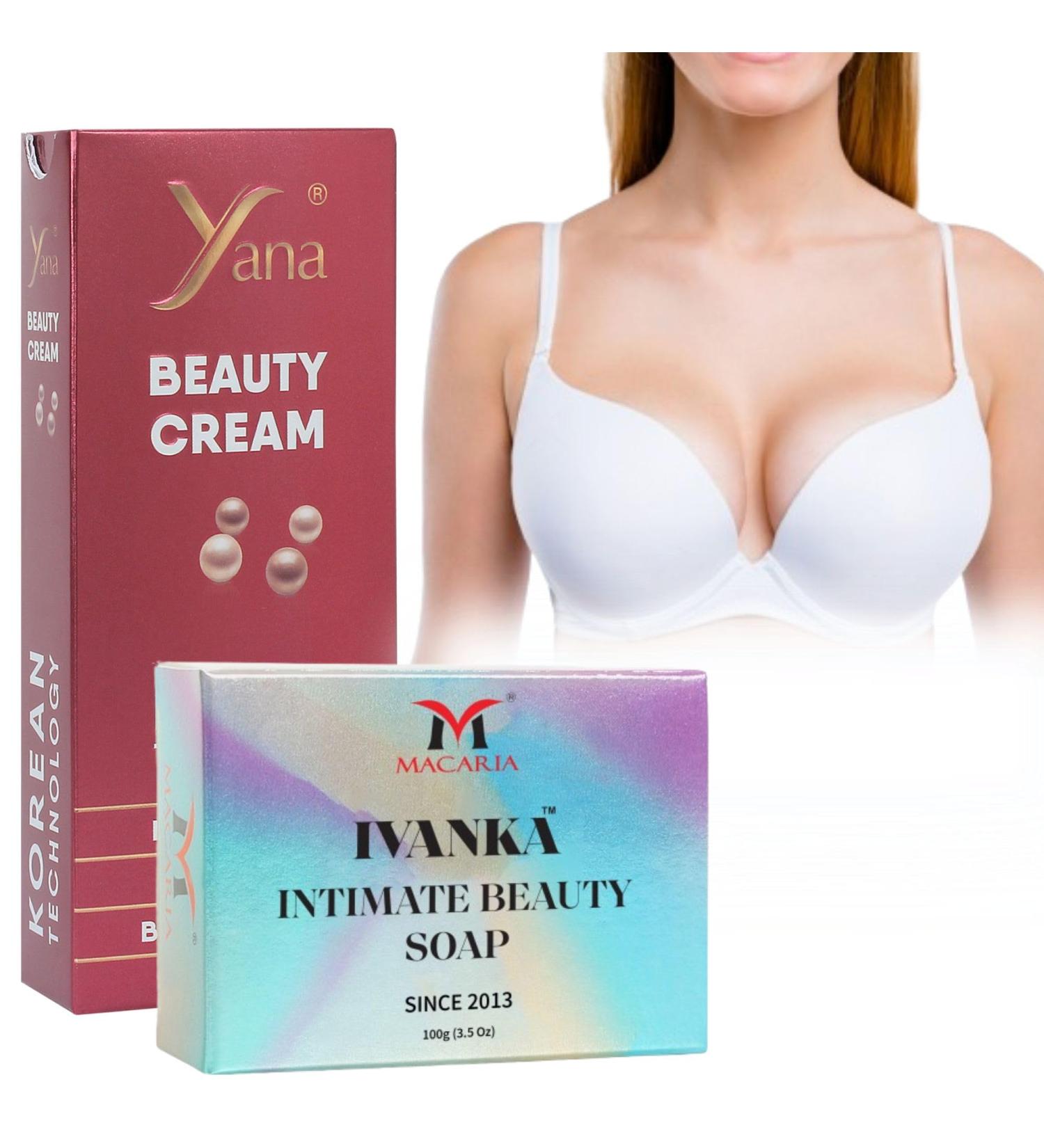 Yana Cosmetics Pvt ltd Yana Beauty Breast Whitening Cream with Ivanka Intimate Beauty Breast Whitening Soap - Buy Online on GoSupps.com