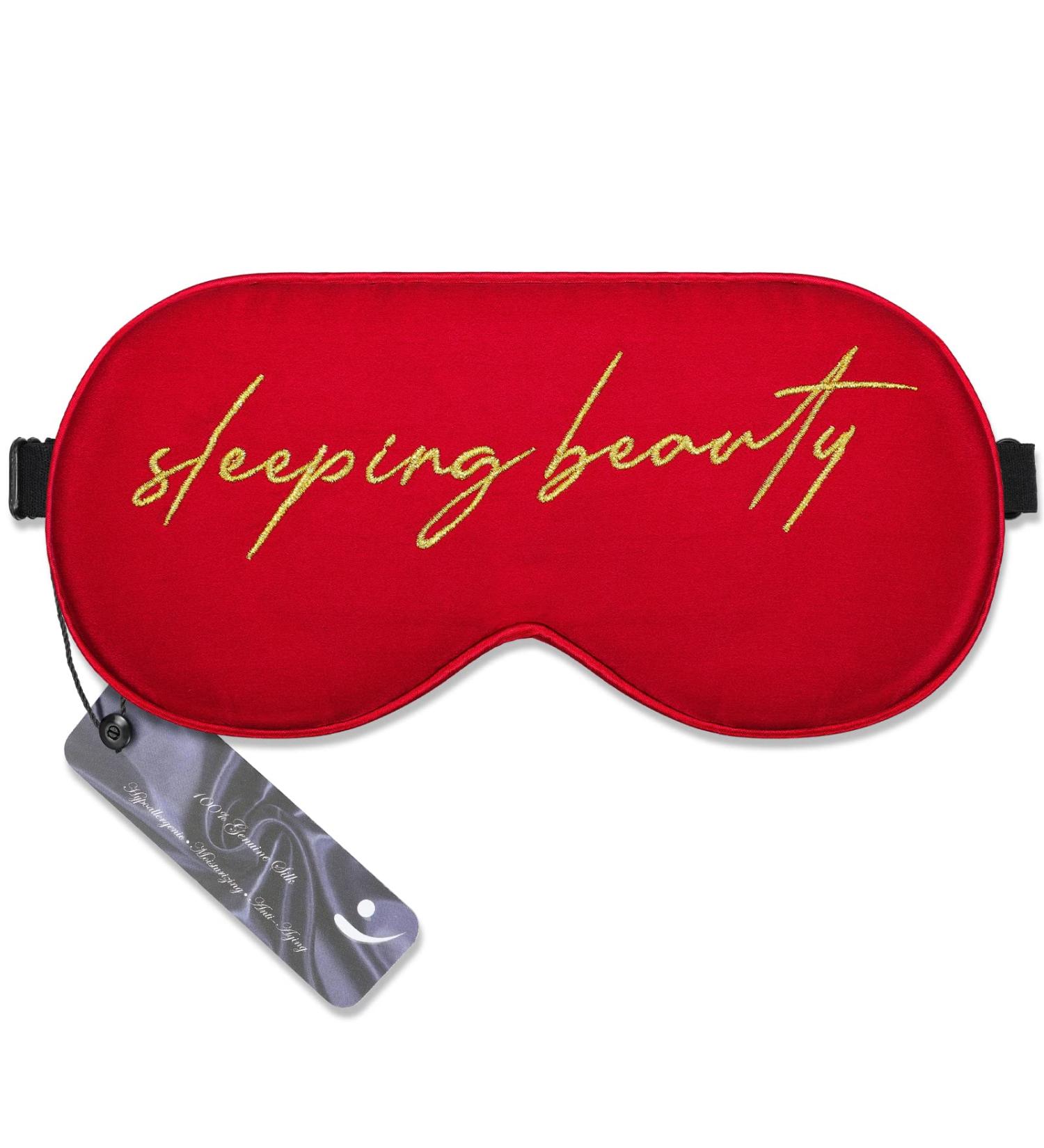 Soothing Silk Sleep Mask for Women - Natural Mulberry Eye Mask with Adjustable Strap for Complete Light Blackout - Perfect for Travel and Nighttime Rest - Buy Online on GoSupps.com