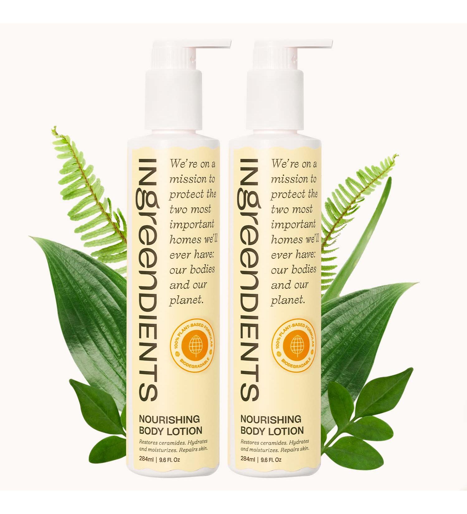 Ingreendients Organic Nourishing Body and Hand Lotion with Ceramides (2-Pack) - Hydrating Formula for Soft Skin - Buy Online on GoSupps.com