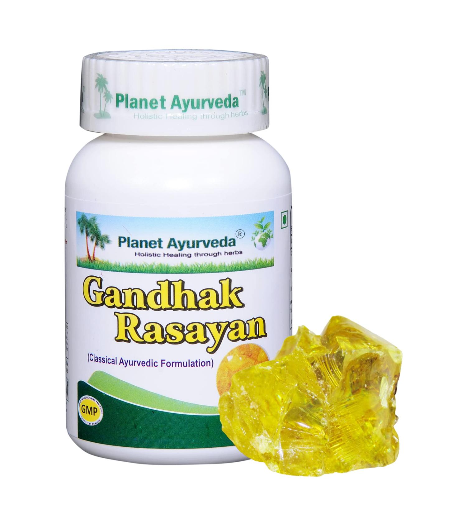 Planet Ayurveda Gandhak Rasayan Tablets - Single Bottle 1 - Buy Online on GoSupps.com