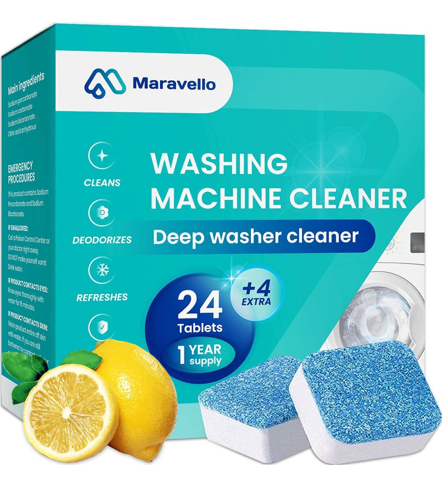 28-Count Eco-Friendly Washer Machine Cleaner | Deep Cleaning + Deodorizing | 1-Year Supply | Professional Grade | HE Front Loader & Top Load Washer Compatible - Buy Online on GoSupps.com