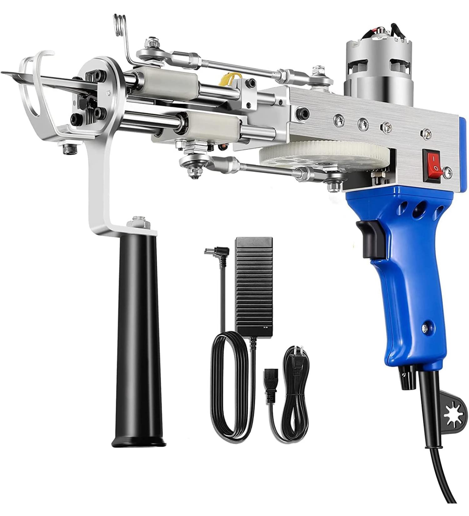 2 in 1 Cut and Loop Pile Electric Tufting Gun  Carpet Weaving Machine  5-45 Stitches/s High Speed Rug Gun  4-19mm Adjustable Pile Height 100V-240V (Blue) - Buy Online on GoSupps.com