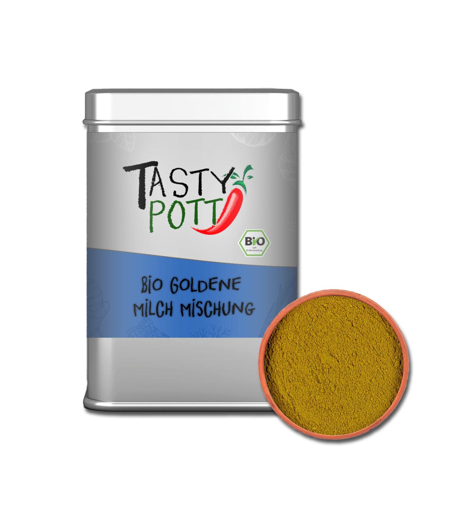 Jeske Sports Supplies Tasty Pott Herb mixtures 3 I spices I coffee spice I smoothie I herbal mixtures I dip I sauce organic golden milk mix 80g - Buy Online on GoSupps.com