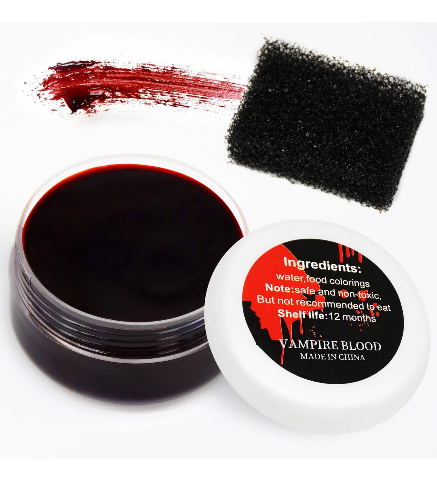 1 oz Halloween Fake Blood Gel - Coagulated Blood for SFX Wounds & Cosplay Makeup - Buy Online on GoSupps.com