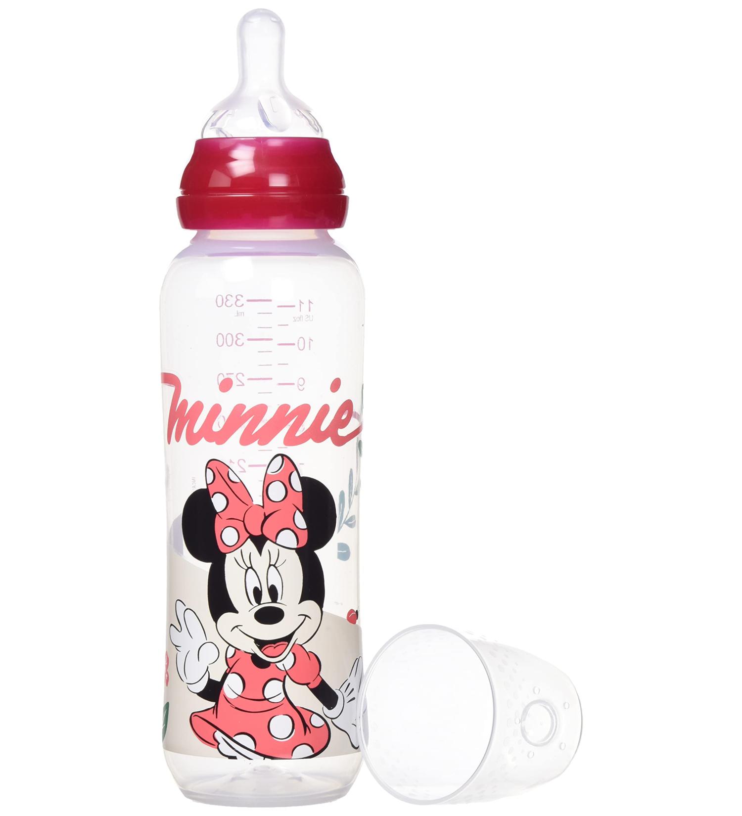 Tigex 80603169 - Minnie Mouse Narrow Neck Baby Bottle - Girl - 330 ml Light Pink - Buy Online on GoSupps.com