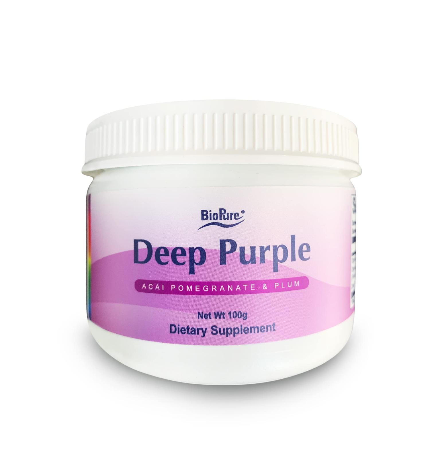 BioPure Deep Purple All-Natural Superfruit Dietary Supplement - 100g - Buy Online on GoSupps.com