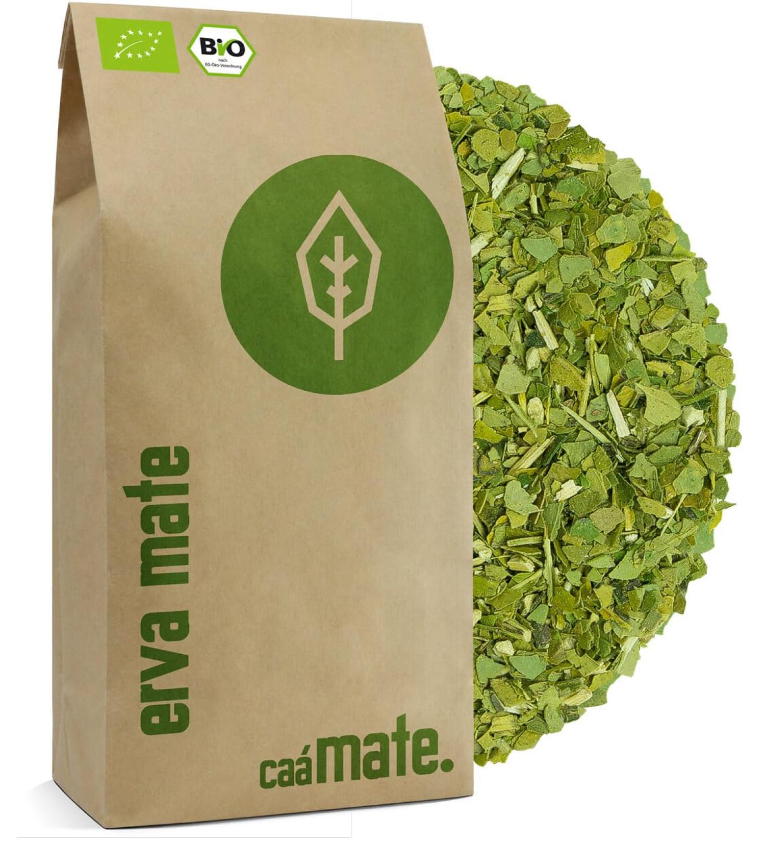 Buy Organic Mate Tea 1kg - Fresh & Green Yerba Mate Smoke-Free Fair Trade DE- KO-006 Plastic-Free - Buy Online on GoSupps.com