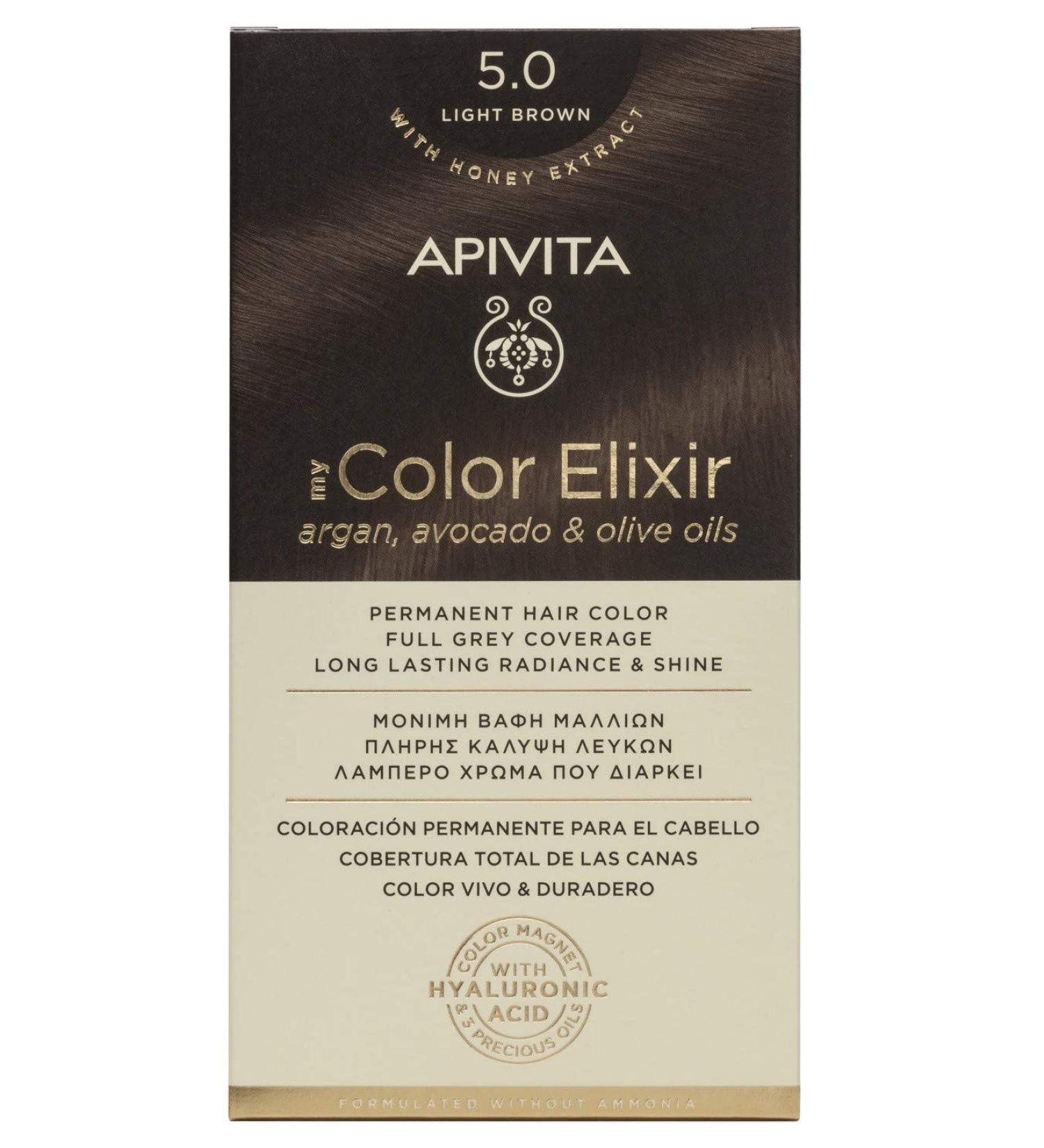 Apivita My Color Elixir Permanent Hair Color with Argan Avocado and Olive Oils 50ml - Buy Online on GoSupps.com