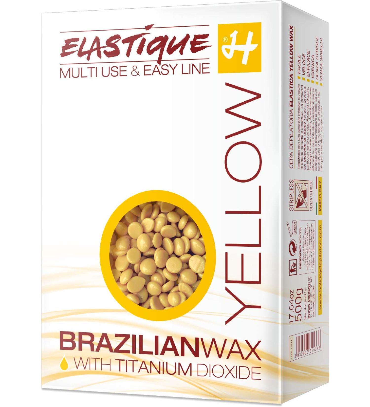 Depilatory Film Wax Elastique Flower Yellow Pearls 500g | Stripless Hair Removal for Smooth Skin - International Shipping - Buy Online on GoSupps.com