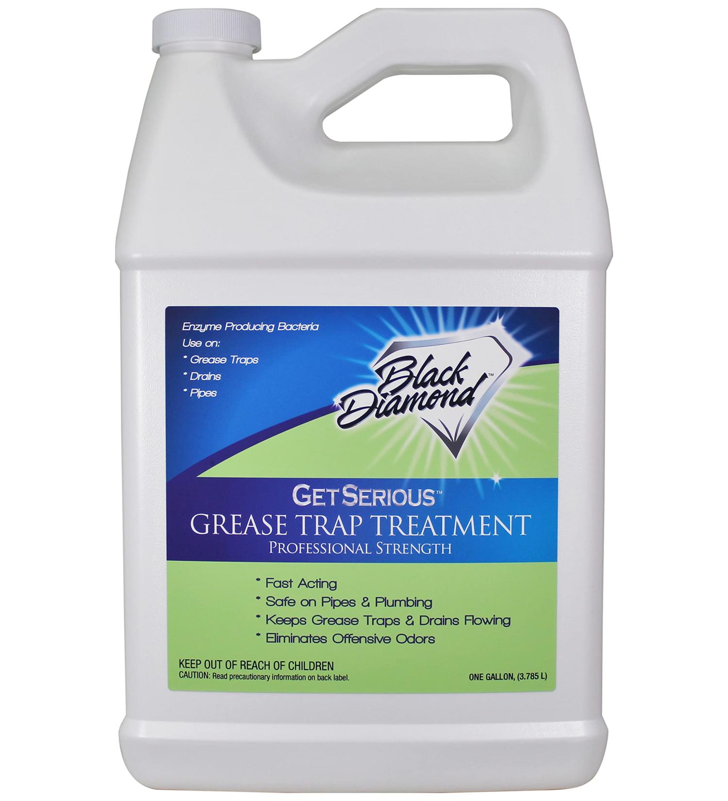 Black Diamond Stoneworks GET SERIOUS Grease Trap Treatment Commercial Enzyme Drain Opener  Cleaner  Odor Control  Trap Cleaning and Maintenance. 1-Gallon - Buy Online on GoSupps.com