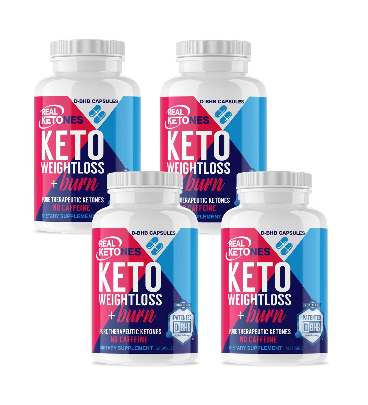 Real Ketones AM Keto Pills - 2000mg Exogenous BHB - 60 Day Supply - Rapid Ketosis for Men and Women - Buy Online on GoSupps.com
