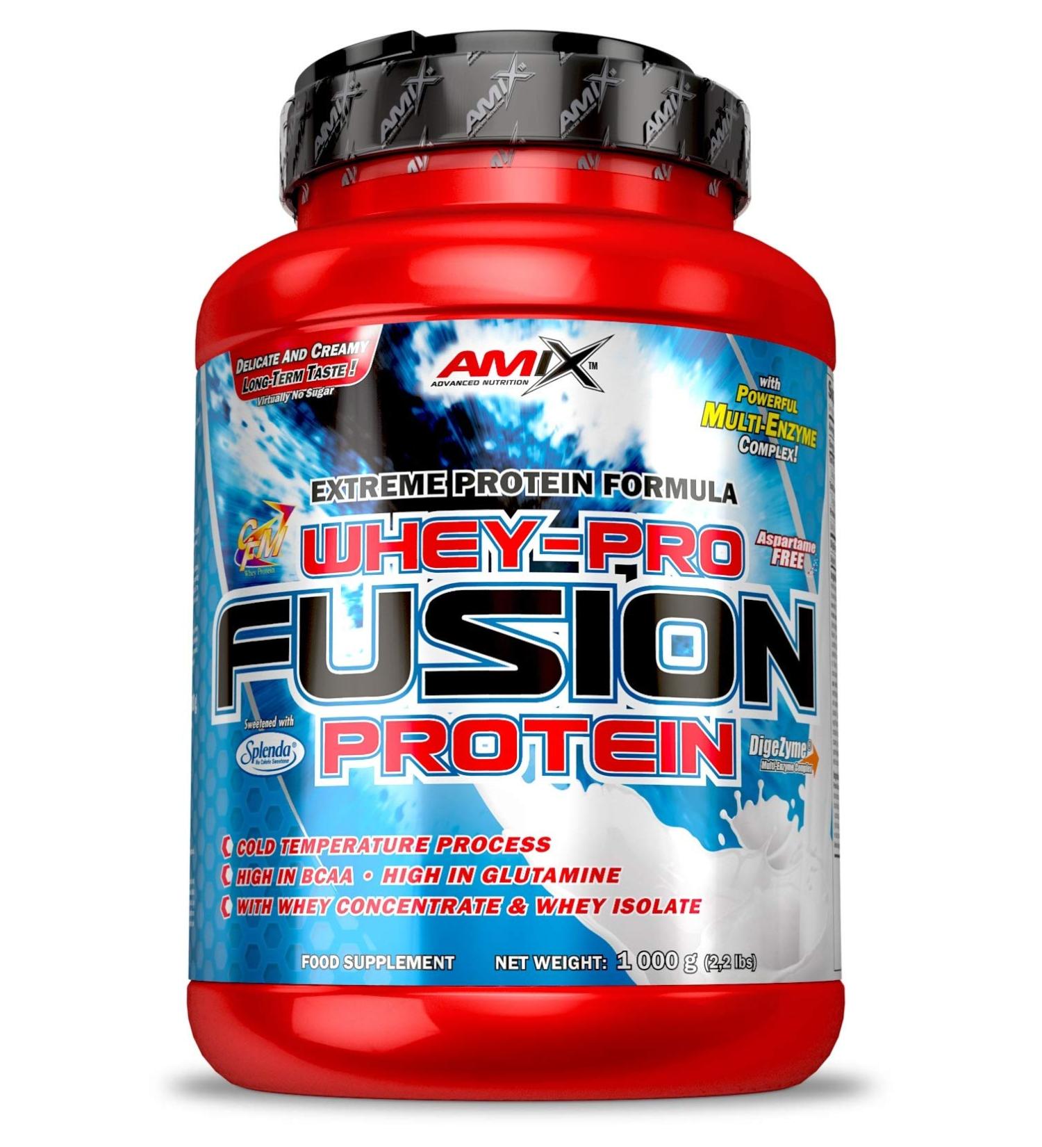 AMIX Whey Pure Fusion - 1 kg Cream cookies Cream colored