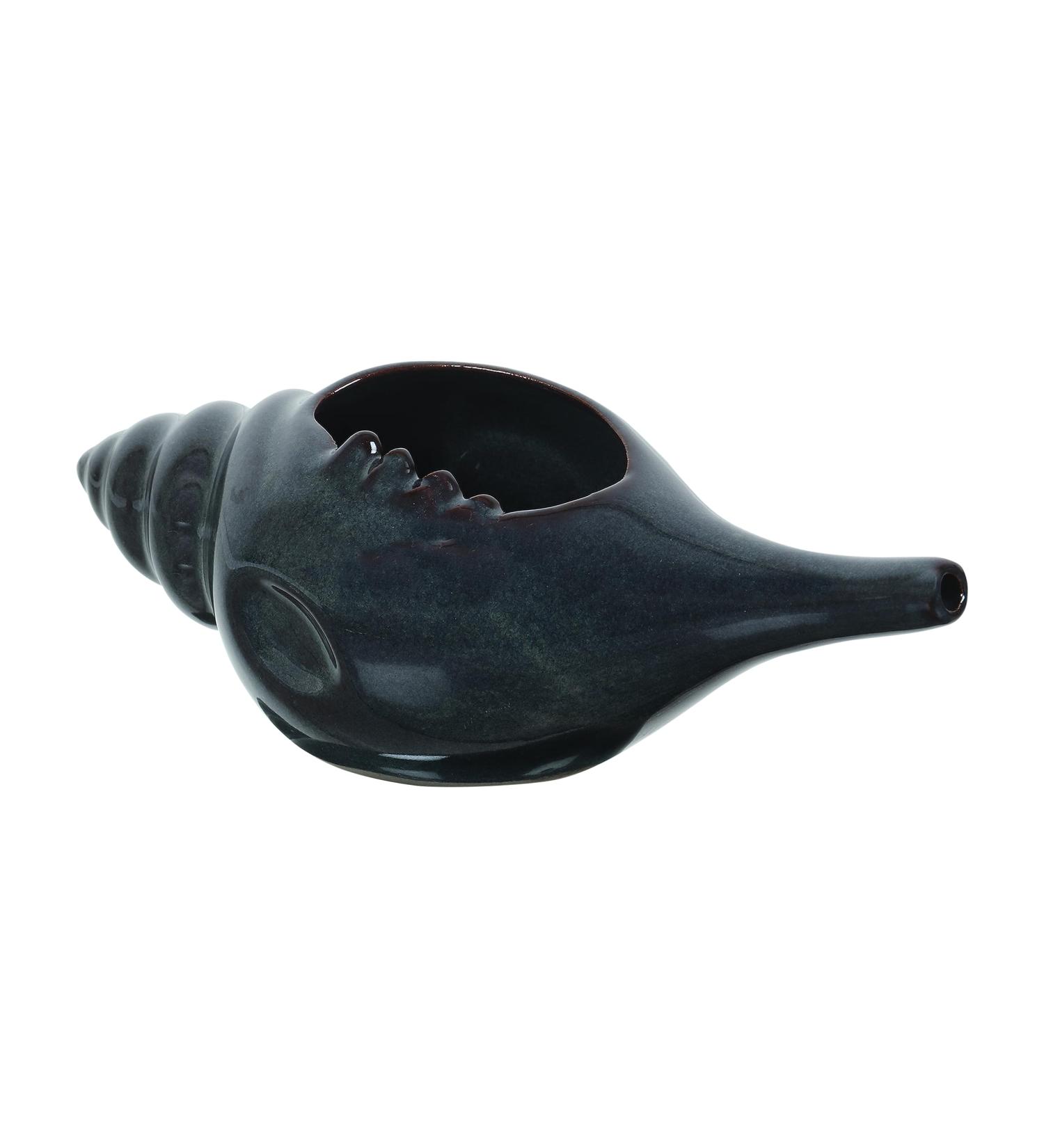 Qimacplus Leak Proof Durable Ceramic Neti Pot Non-Metallic and Comfortable Grip | Microwave and Dishwasher Friendly Natural Treatment for Sinus and Congestion Attractive Designed (Blue) Mat Blue - Buy Online on GoSupps.com